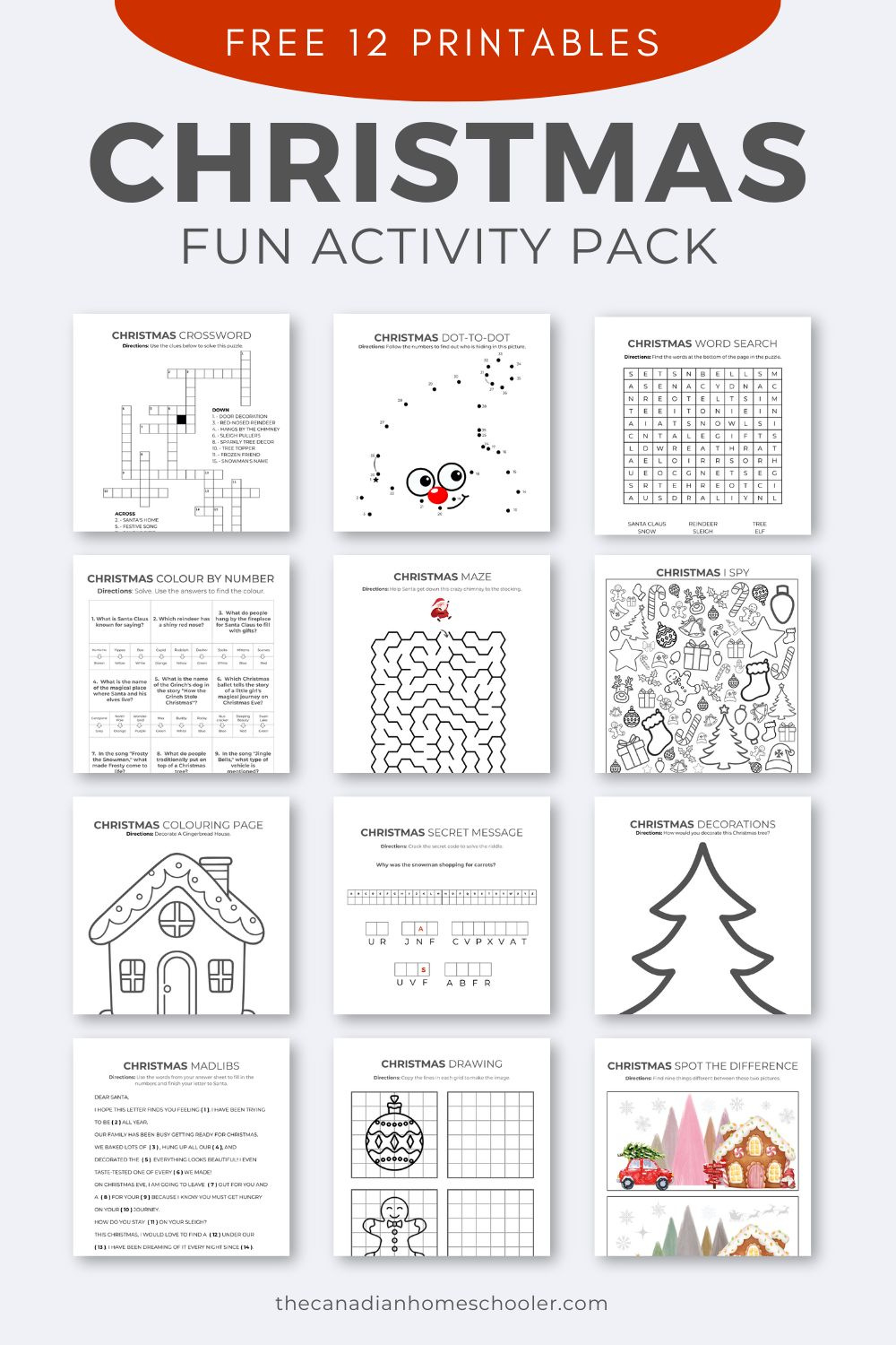 A Fun (& Free) Printable Christmas Activity Pack For Kids regarding Christmas Activity Pack Printable