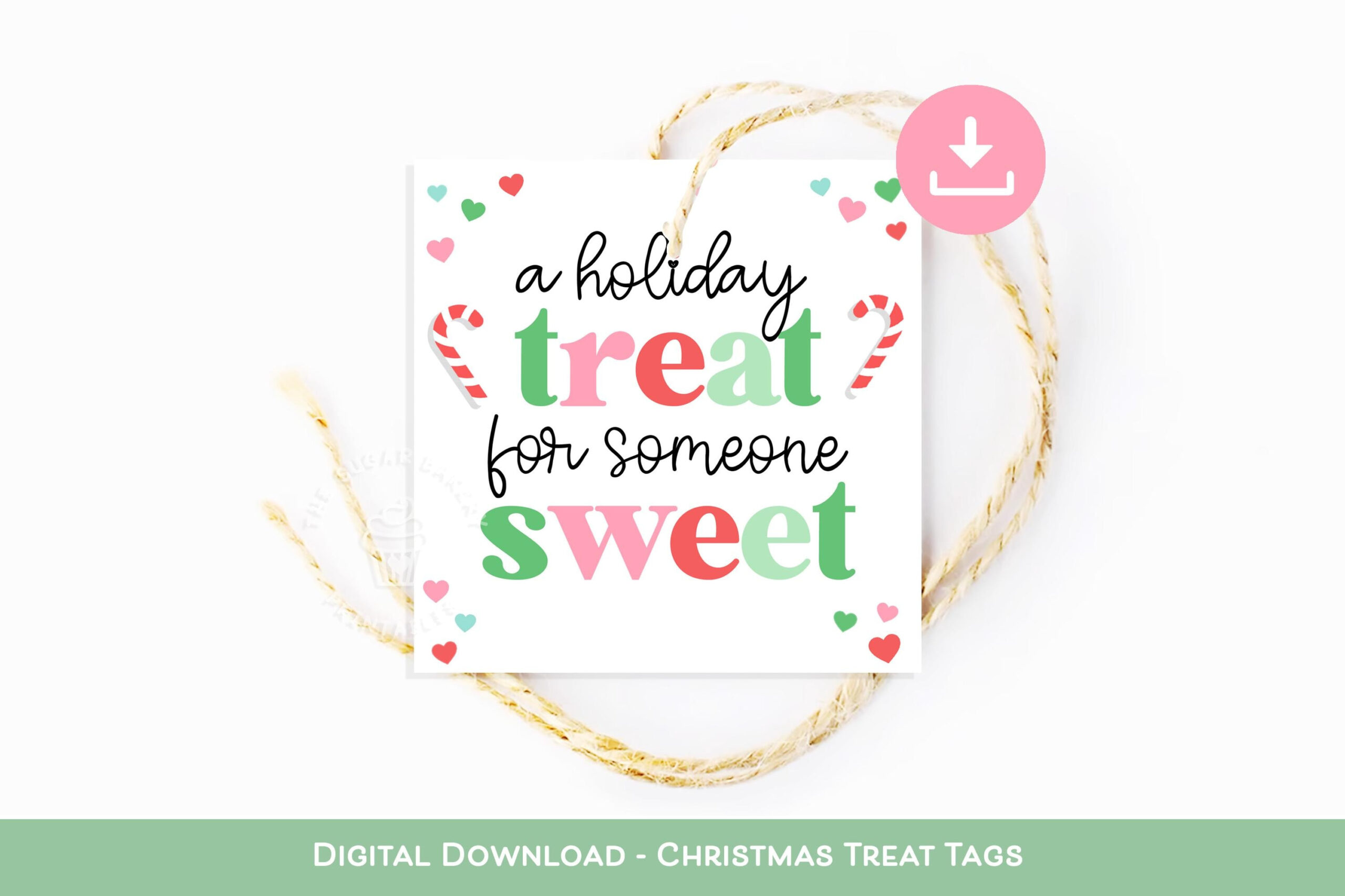 A Holiday Treat For Someone Sweet Tag, Sweet Treat Cookie Tag intended for Holiday Treat Labels Printable