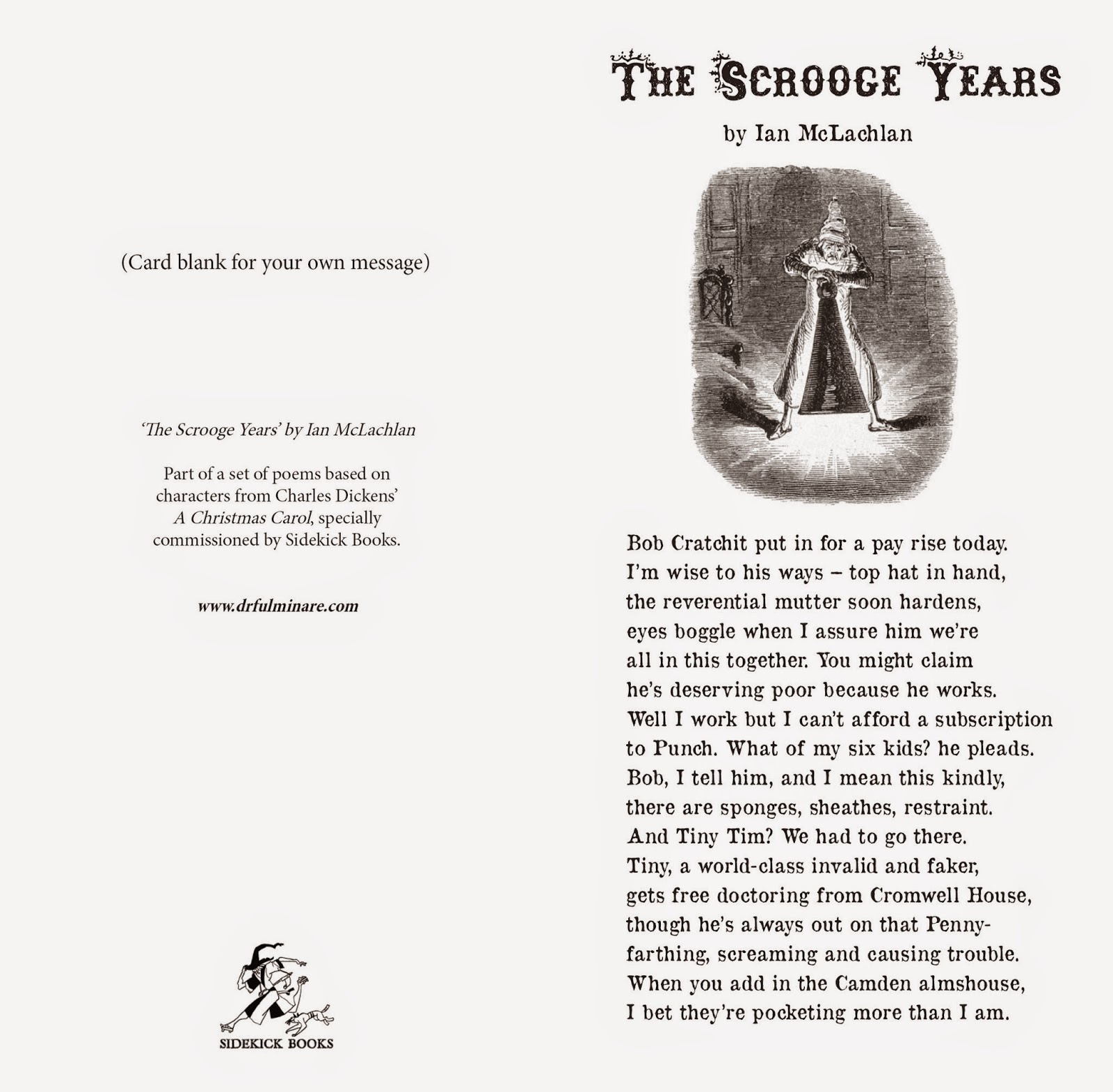 A Sidekick Advent Calendar: Day 4 - Sidekick Books in A Christmas Carol Printable Version