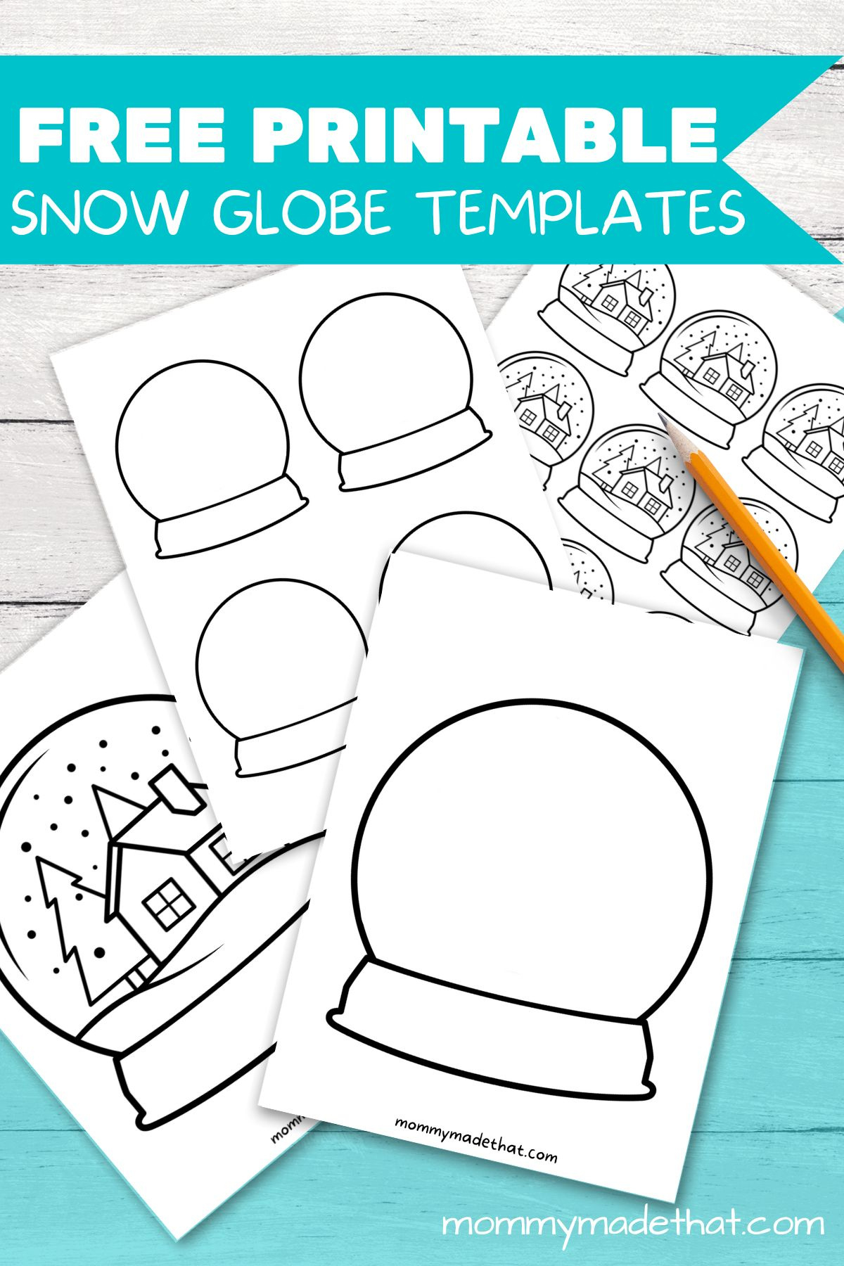Adorable Snow Globe Templates (Free Printables!) within Snow Globe Template Printable