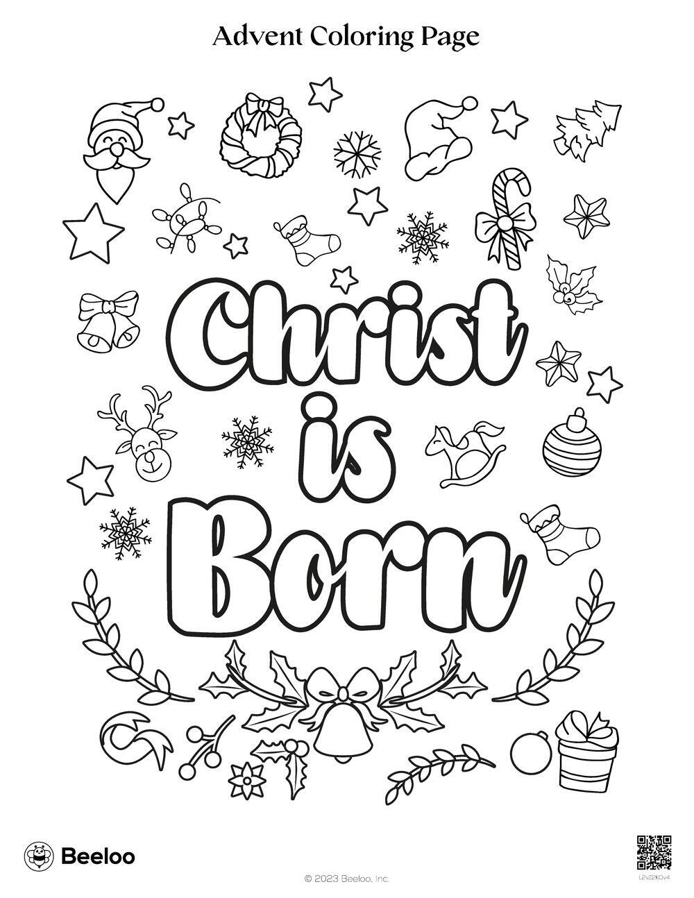 Advent Coloring Page • Beeloo Printable Crafts And Activities For Kids in Advent Coloring Pages Printable