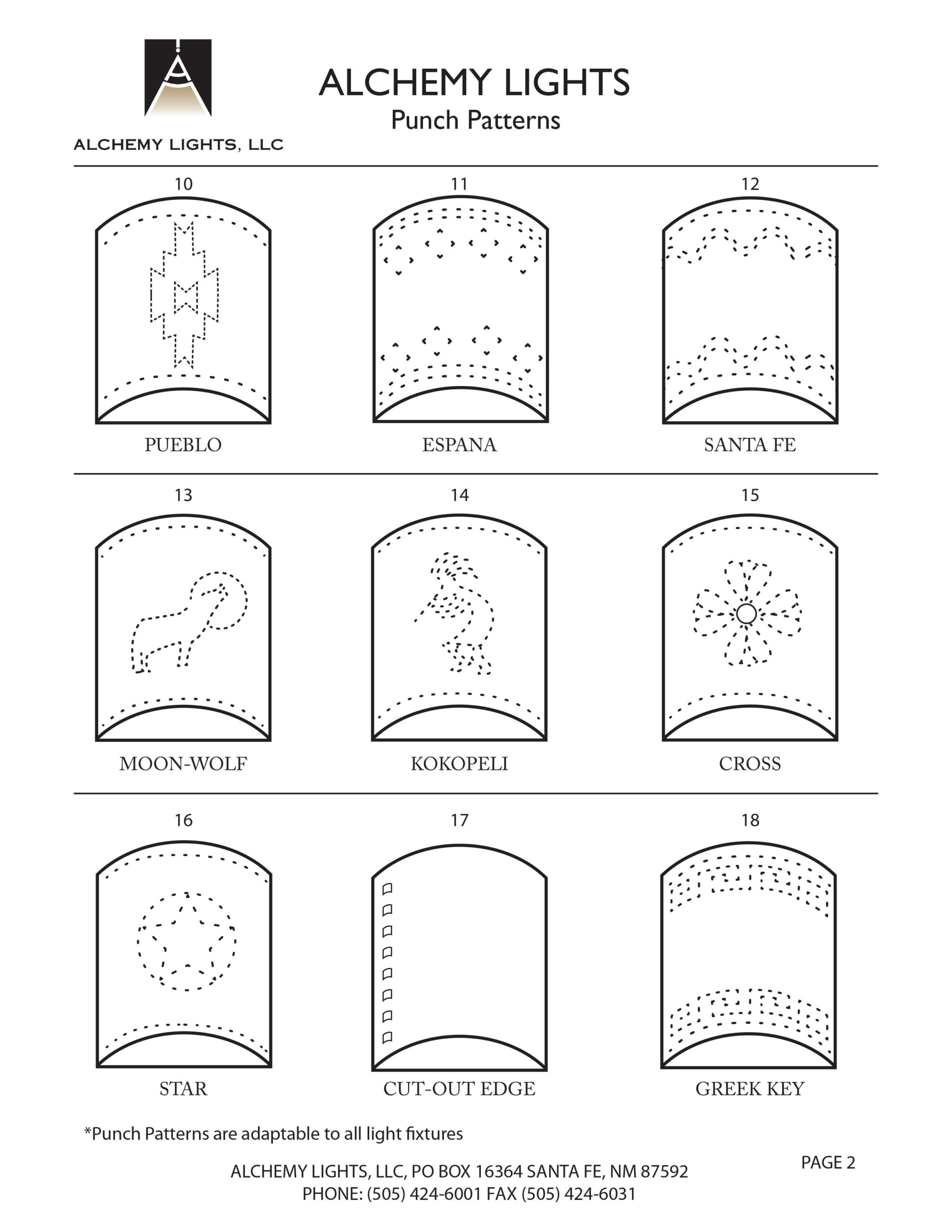 Alchemy Lights - Patterns with Printable Tin Punch Patterns Free