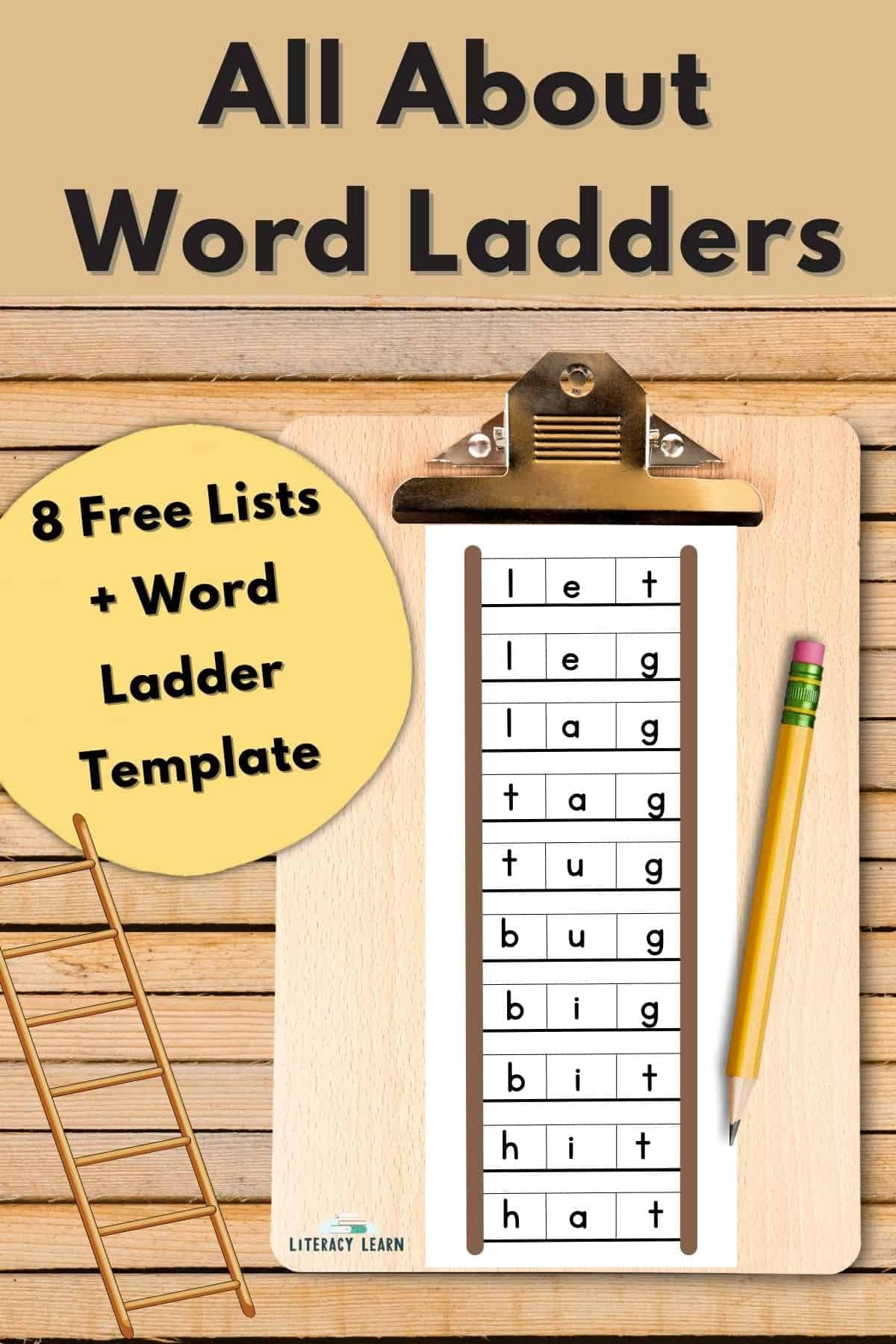 All About Word Ladders - Plus Free Printables - Literacy Learn in Free Printable Word Ladders