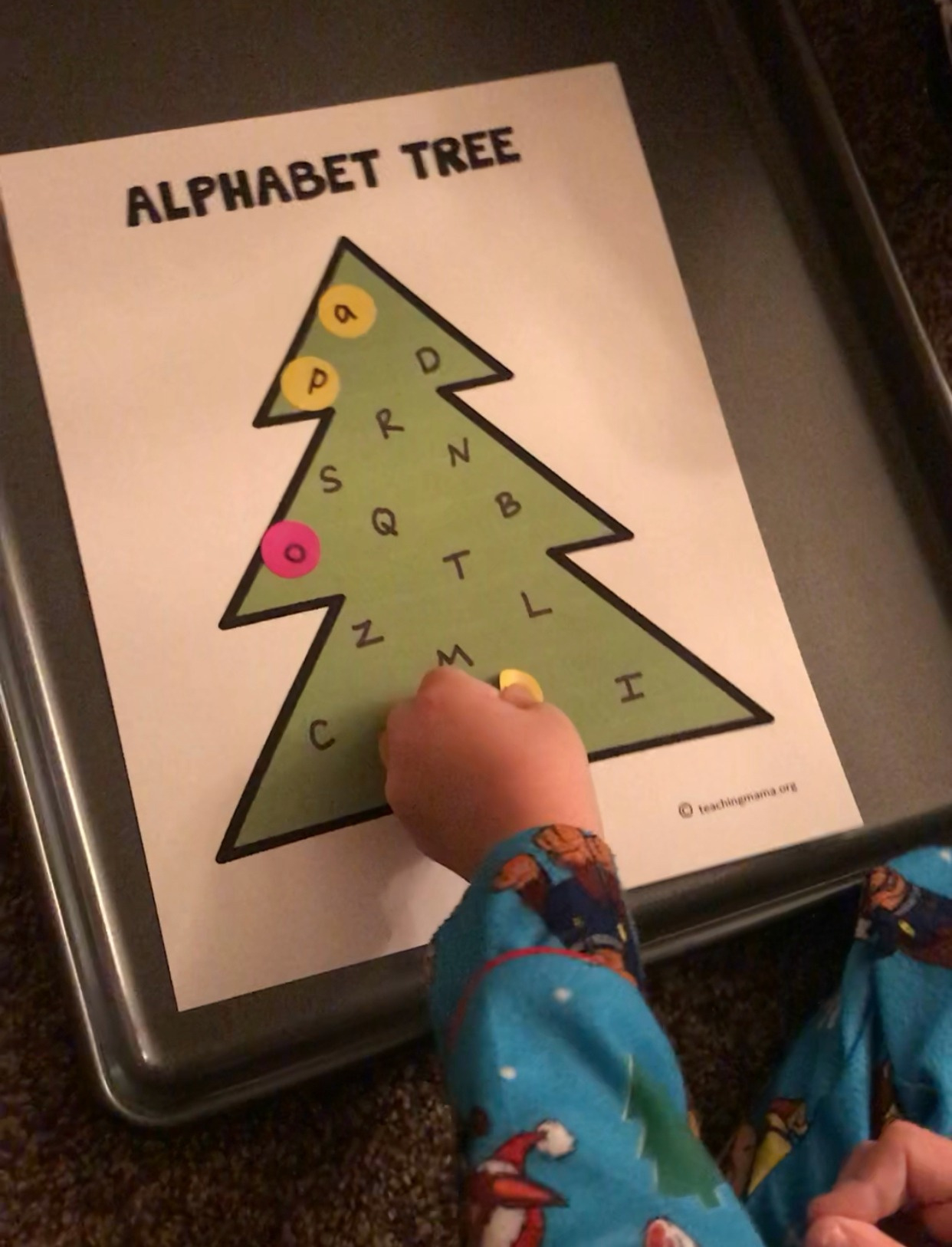 Alphabet Christmas Tree - Teaching Mama for Alphabet Christmas Tree Printable