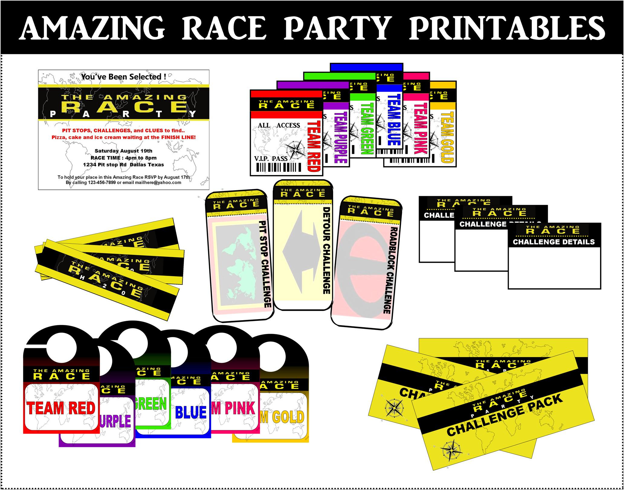 Amazing Race Printables Review – Concert Katie regarding Free Amazing Race Printables