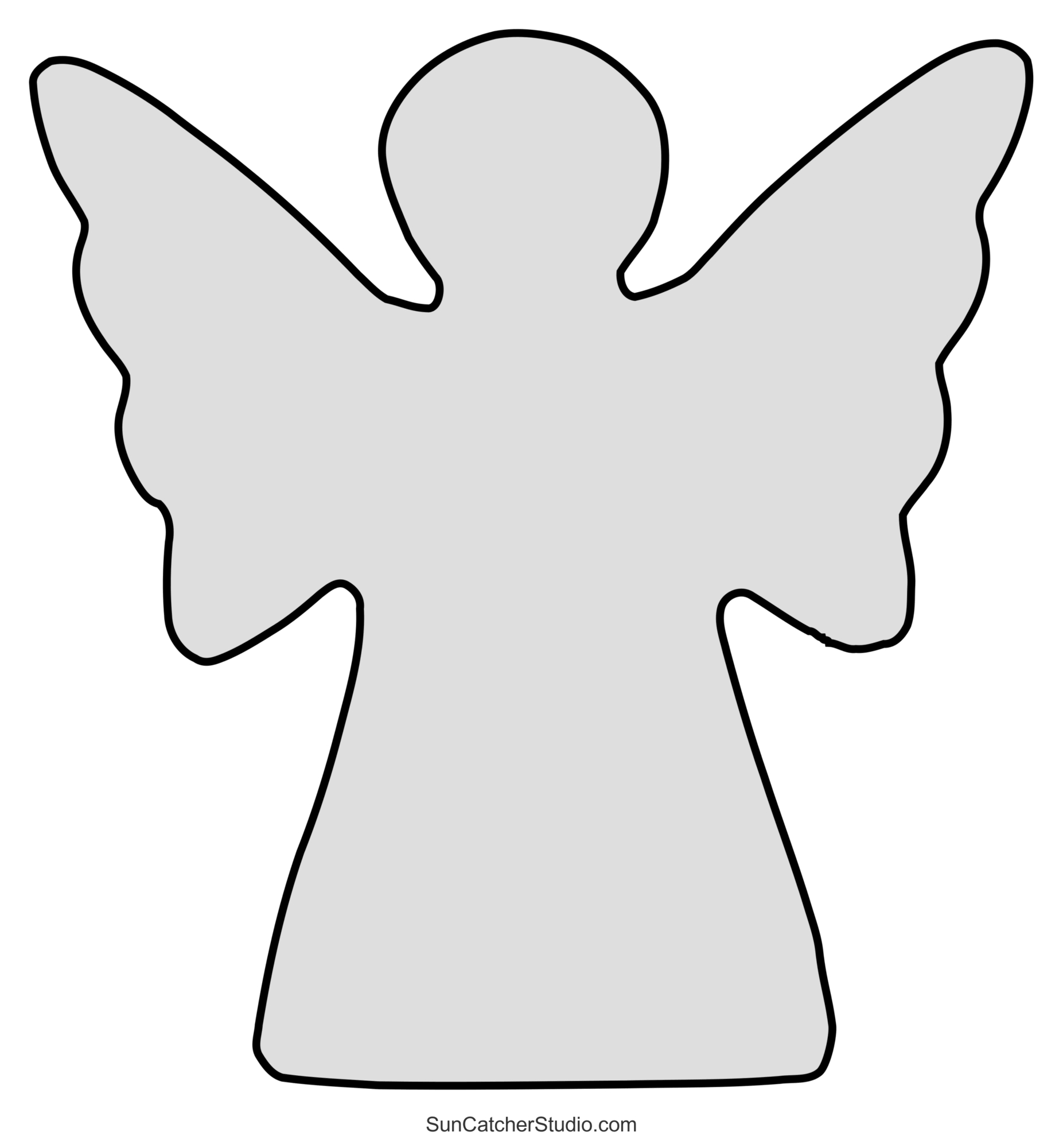 Angel Templates And Stencils (Free Printable Patterns) – Free for Angel Template Printable