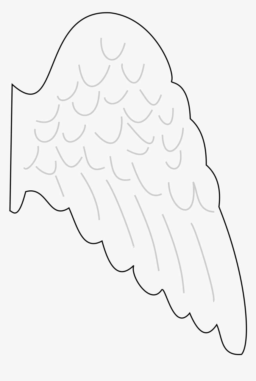Angel Wing Drawing Clip Art - Angel Wing Template Printable Free with Free Printable Angel Wings Template