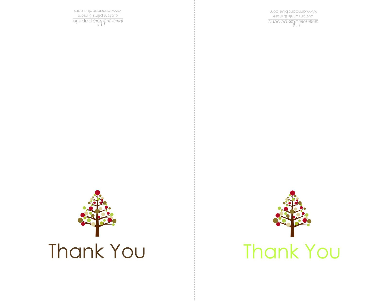 Anna And Blue Paperie: {Free Printable} Holiday Thank You Note for Holiday Thank You Cards Printable