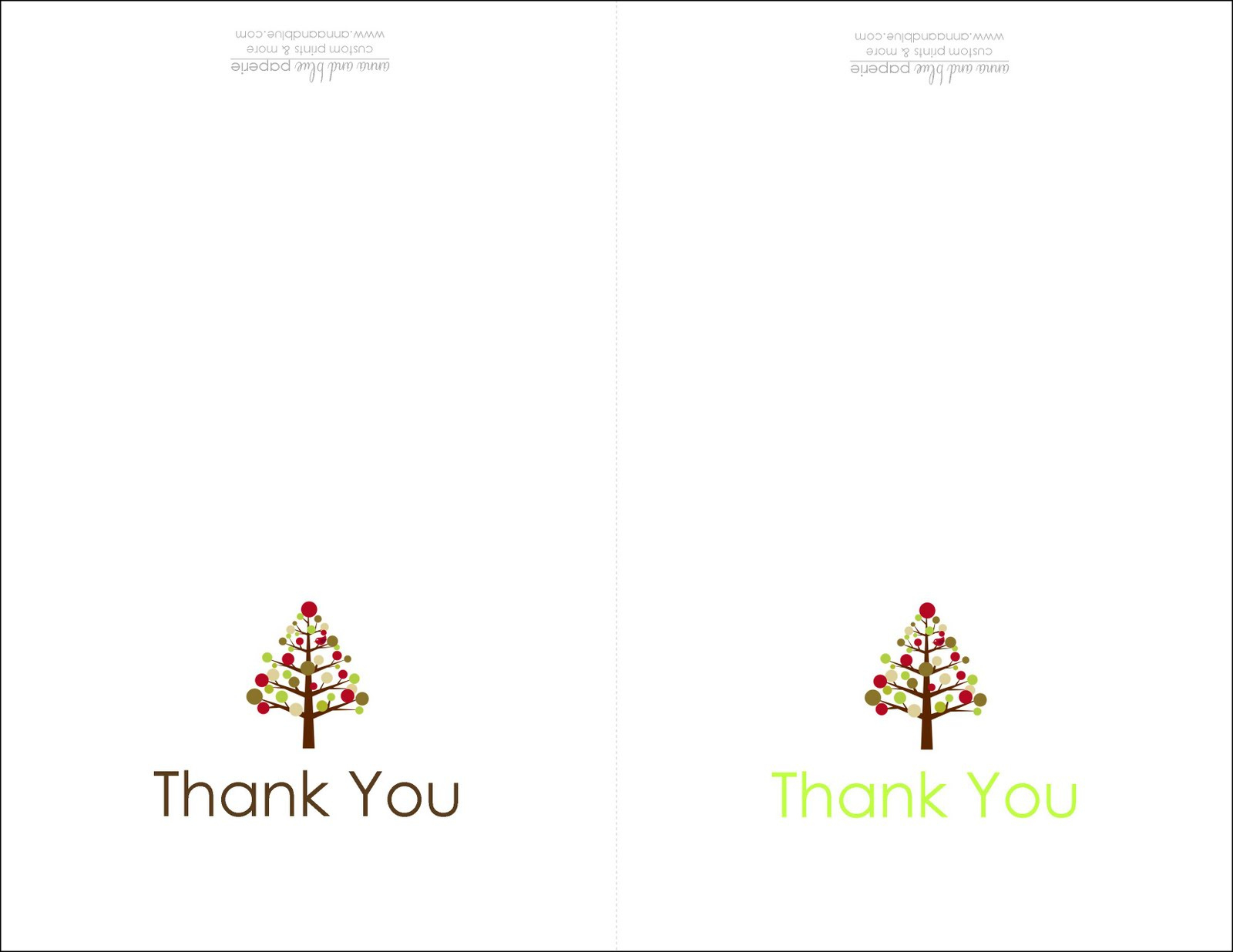 Anna And Blue Paperie: {Free Printable} Holiday Thank You Note pertaining to Printable Holiday Thank You Cards
