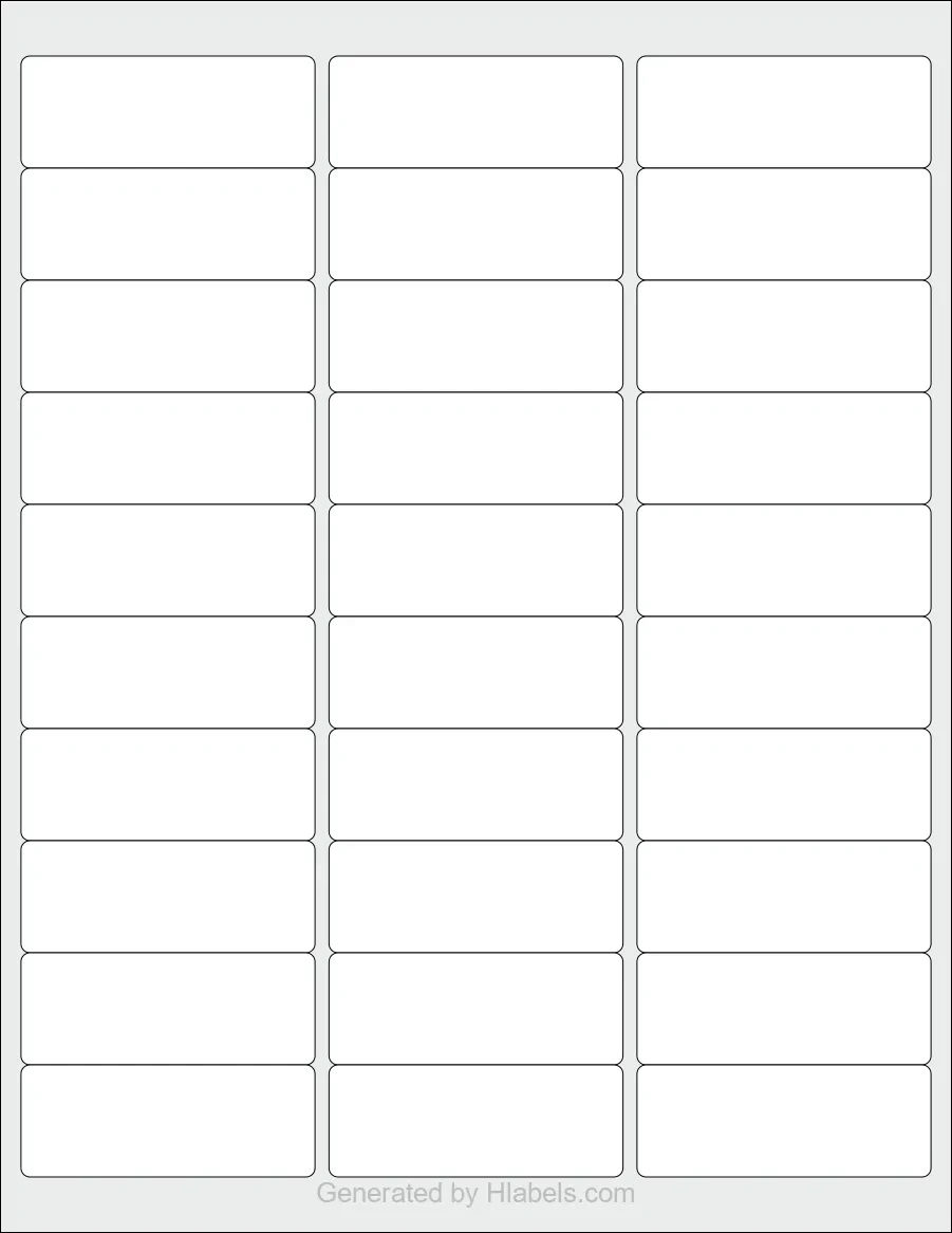 Avery® 15660 Label Template | Print Online Instantly throughout Free Printable Address Label Template