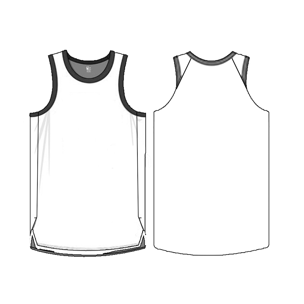 Basketball Jersey Pattern - Nba Cut W/ Slit with Free Printable Basketball Jersey Template