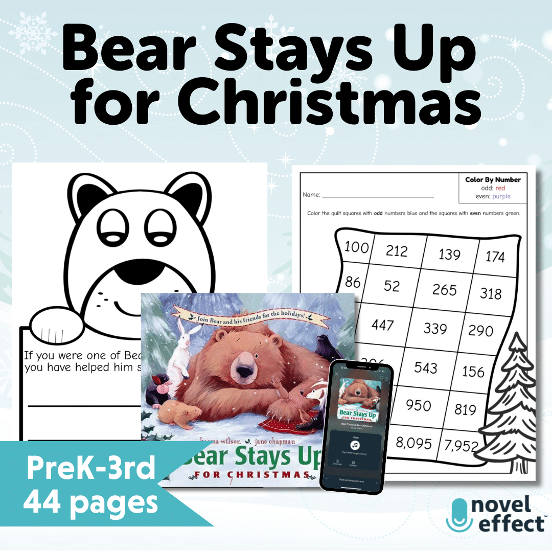 Bear Stays Up For Christmas Activities - Novel Effect throughout Bear Stays Up For Christmas Printable