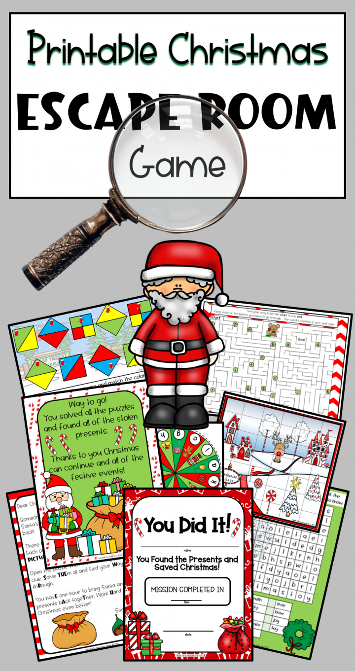 Best Christmas Escape Room Printable inside Christmas Escape Room Printable Free