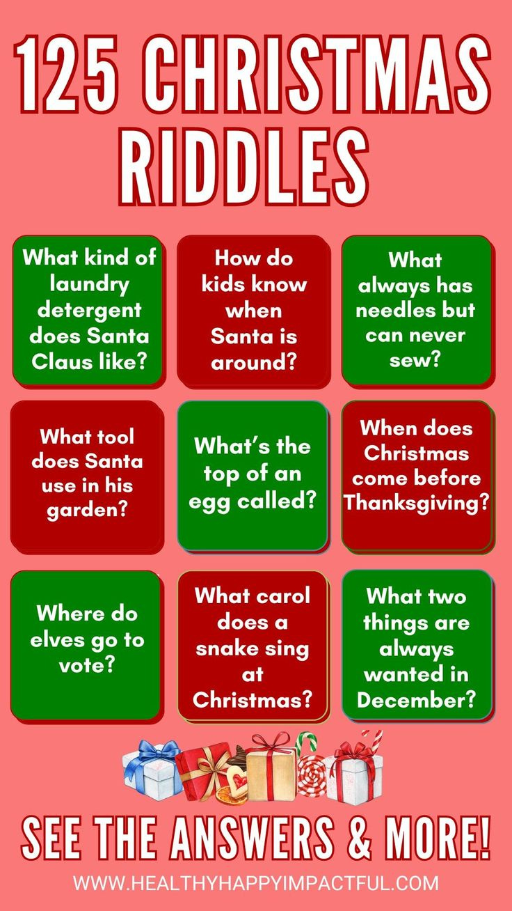 Best Christmas Riddles For Kids With Answers. Funny Free Riddles throughout Printable Christmas Riddles With Answers