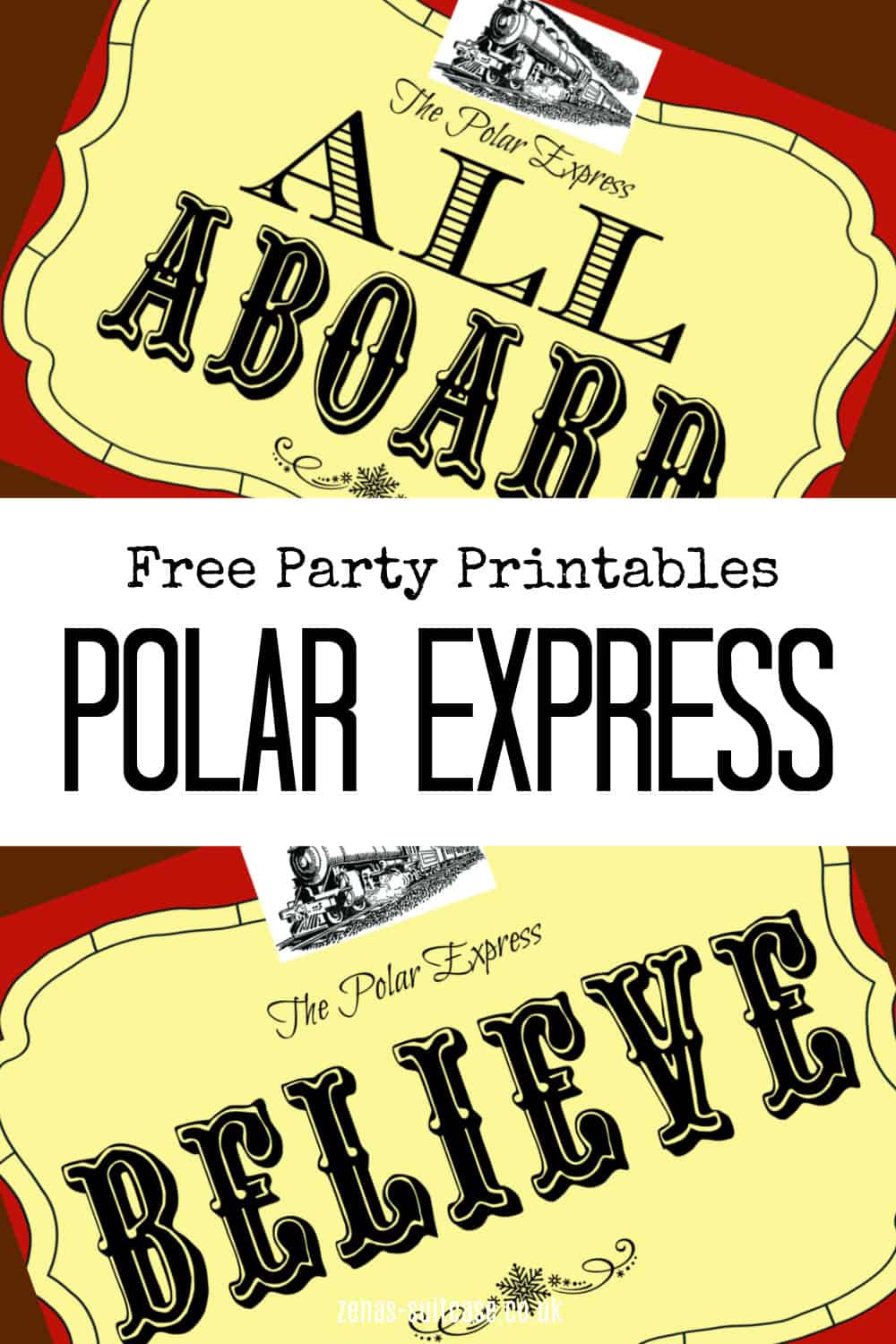 Best Free Polar Express Party Printables - Zena'S Suitcase within Polar Express Free Printables