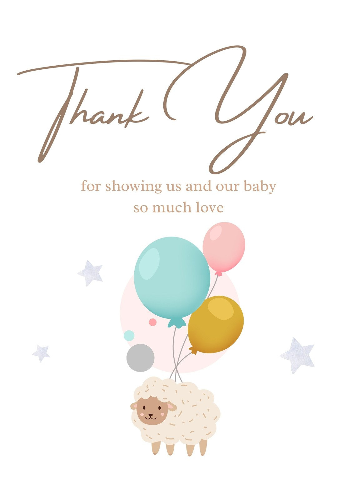 Best Thank You Note Template For Baby Shower Discount Free with Free Printable Cards Baby Thank You