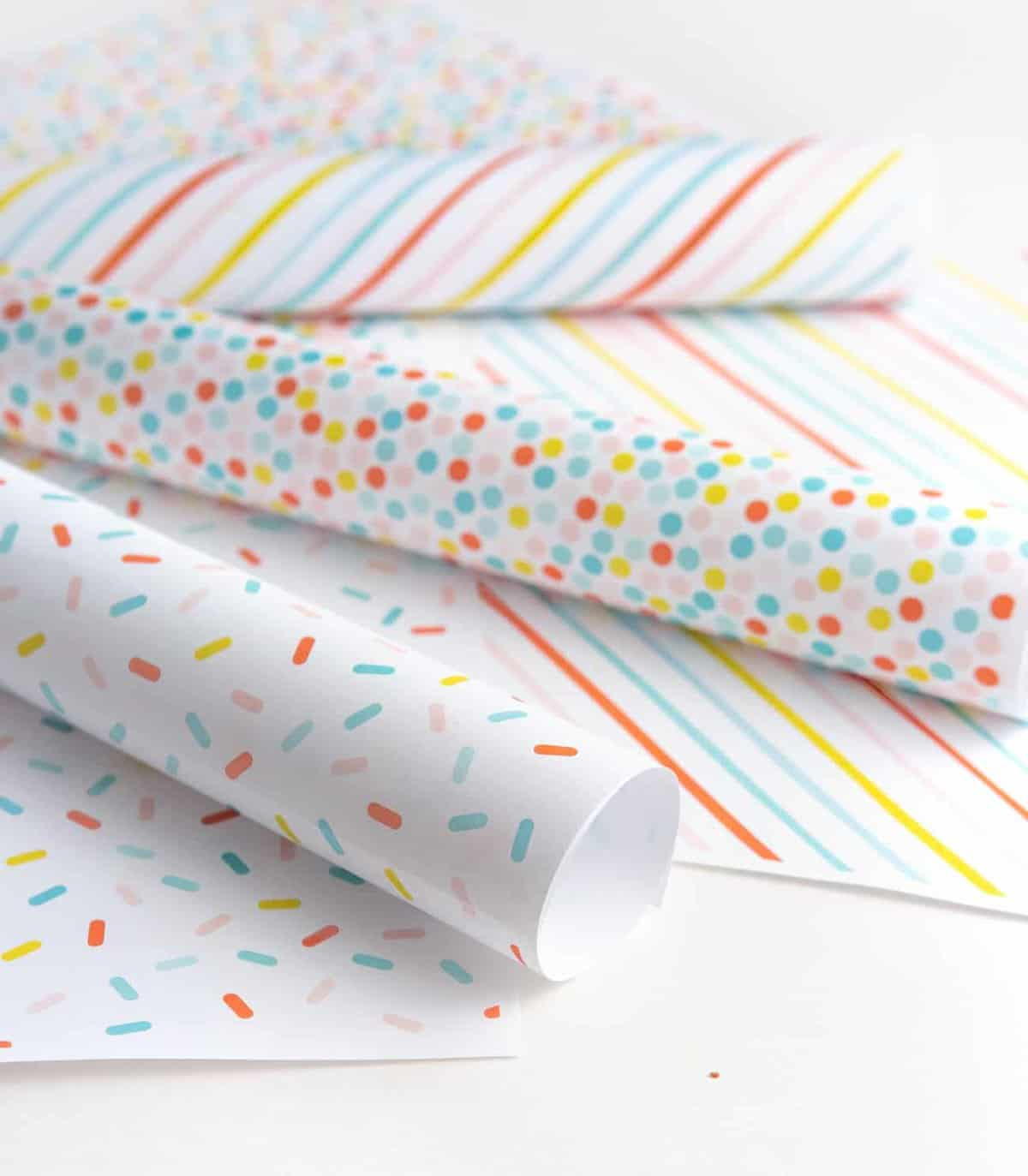 Birthday Printable Wrapping Paper - Design Eat Repeat in Free Printable Wrapping Paper Sheets