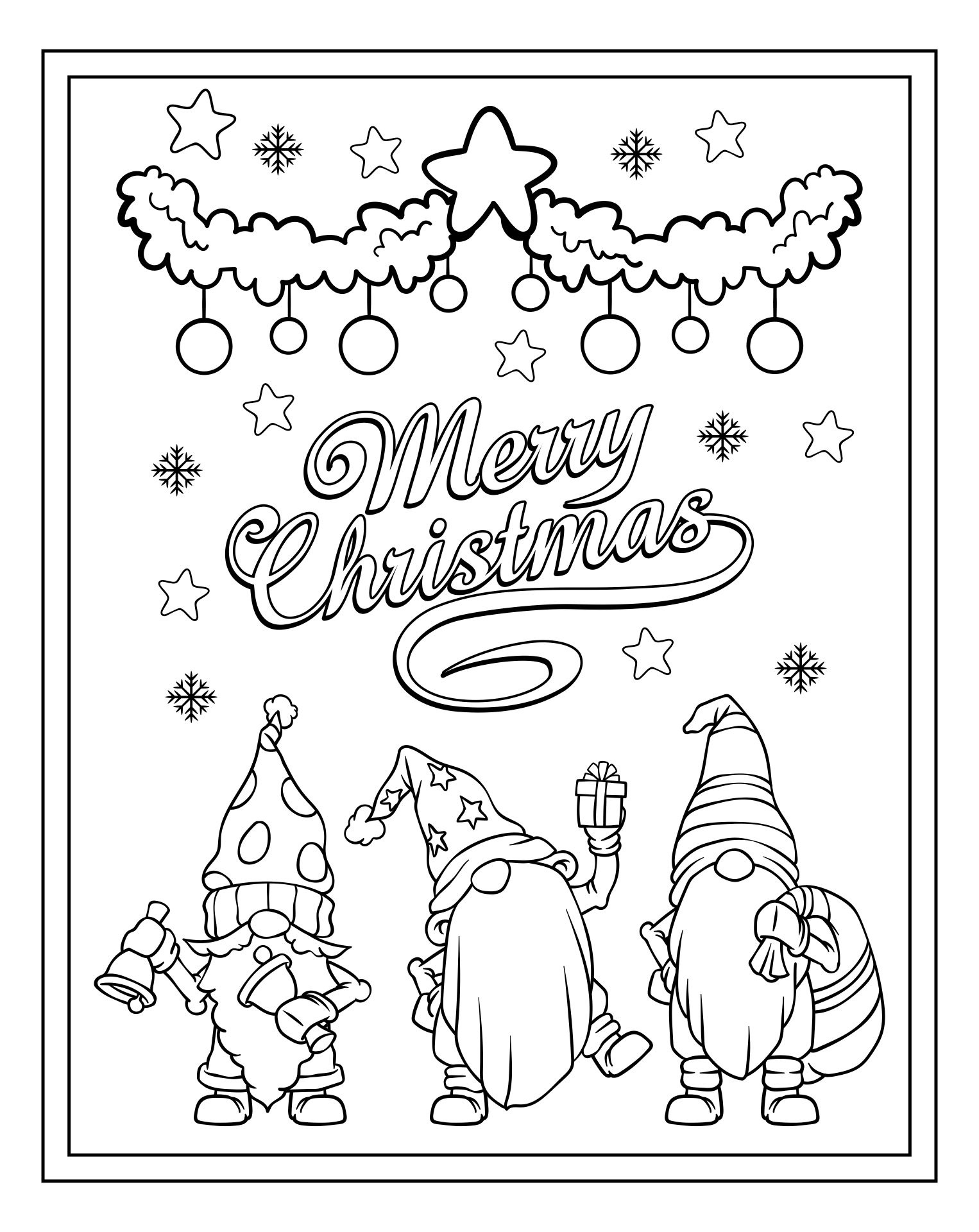 Black And White Holiday Christmas Cards - 15 Free Pdf Printables pertaining to Black and White Christmas Card Printable