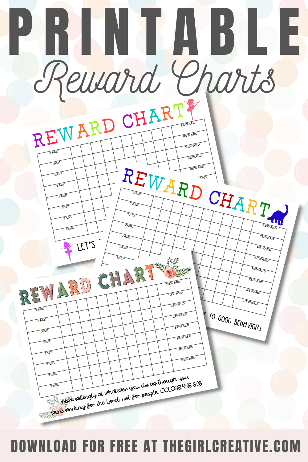 Blank Reward Chart Printable - The Girl Creative with Downloadable Free Printable Sticker Chart