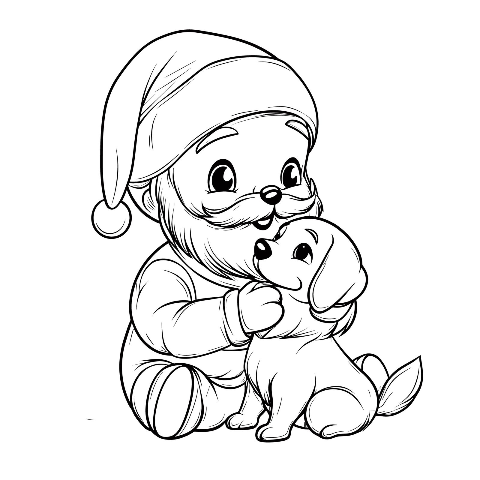 Bring Joy With Free Christmas Puppy Coloring Pages! in Christmas Puppy Printable