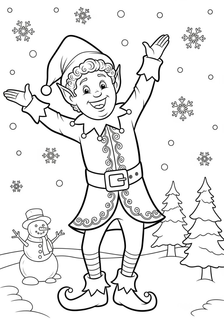 Buddy The Elf Coloring Page - Festive Printable Fun with regard to Buddy the Elf Coloring Page Printable