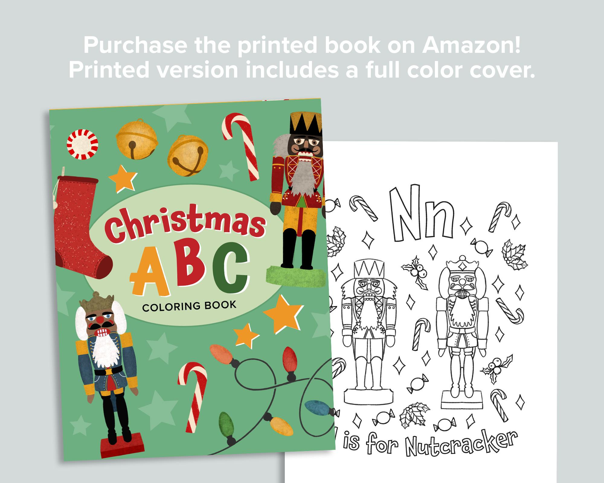 Buy Christmas Abc Coloring Book | Printable Holiday Activities For pertaining to Christmas Abc Book Printable