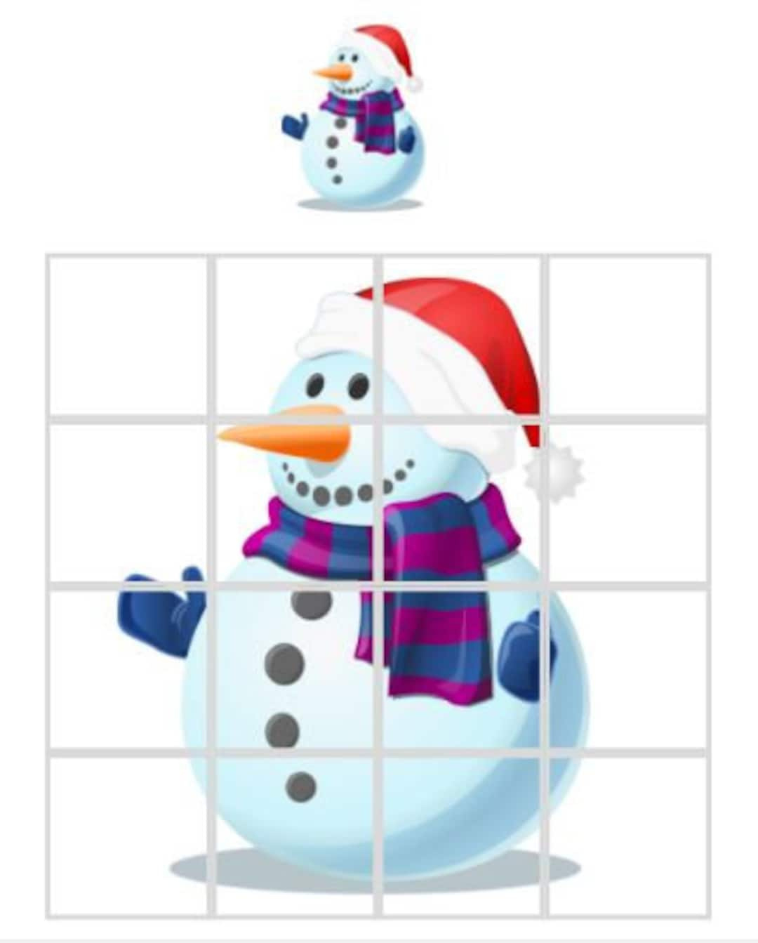Buy Snowman Printable Jigsaw Puzzle, 16 Piece Jigsaw, Jigsaw Puzzle For Kids, Instant Download Online In India - Etsy with regard to Printable Snowman Puzzle