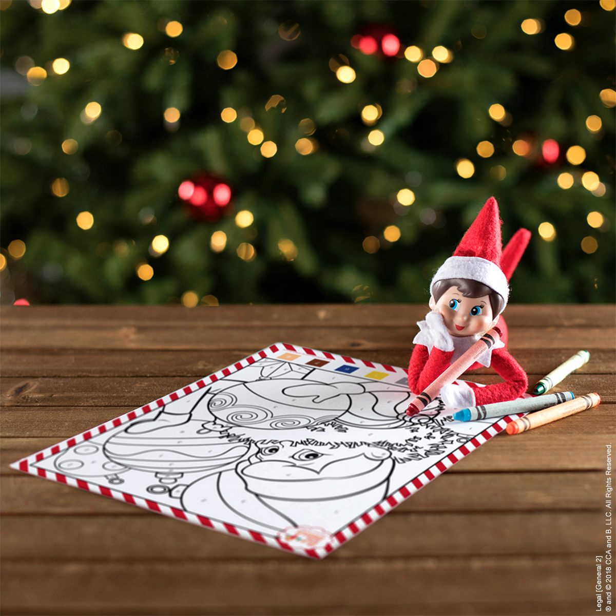 By The Numbers Coloring Fun | The Elf On The Shelf within Elf on the Shelf Color By Number Printable