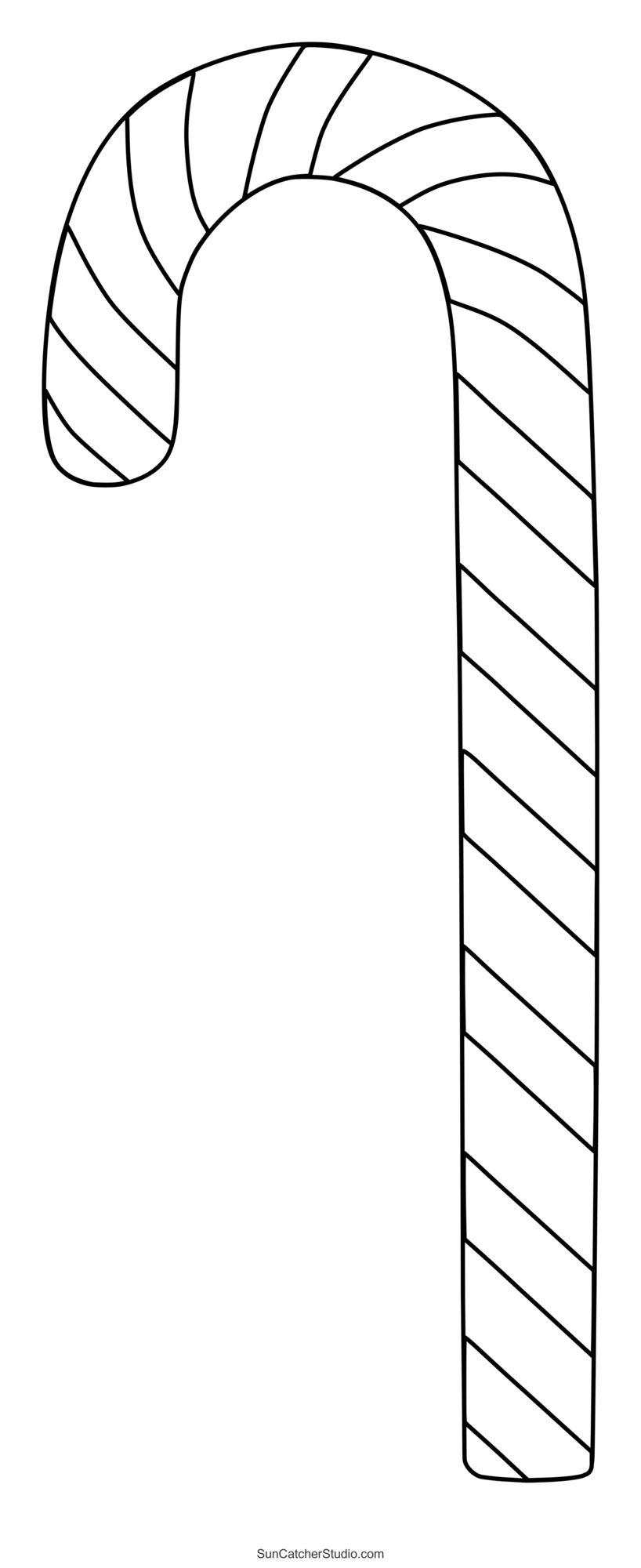 Candy Cane Templates (Free Printable Patterns & Stencils) – Free in Candy Cane Template Printable