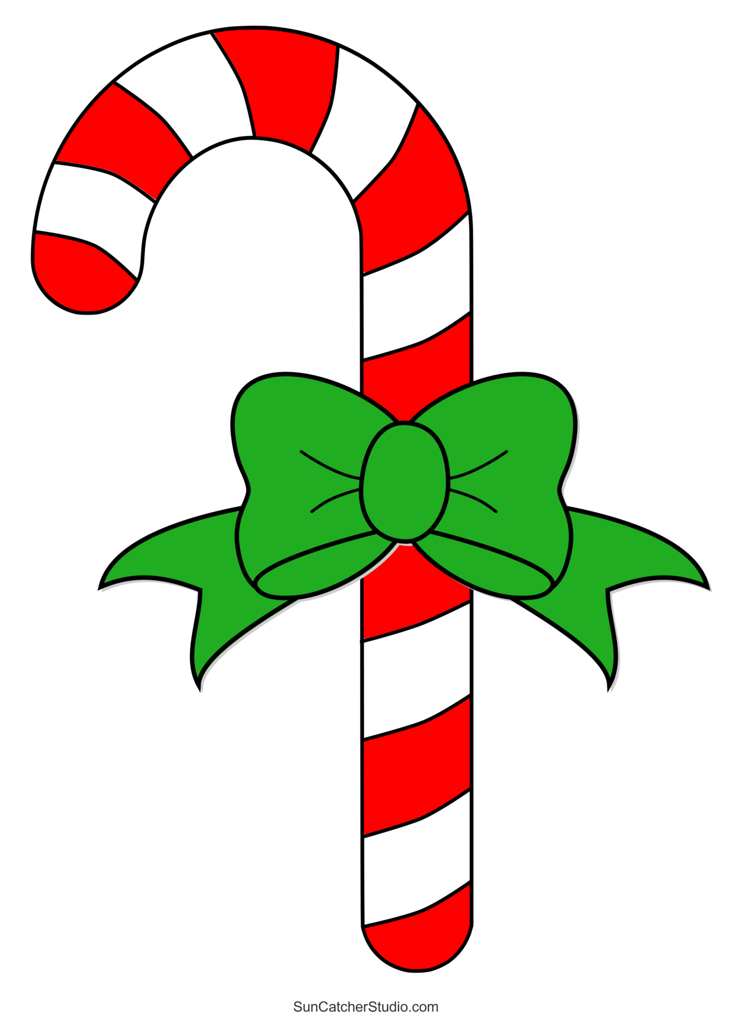 Candy Cane Templates (Free Printable Patterns & Stencils) – Free intended for Candy Cane Printable