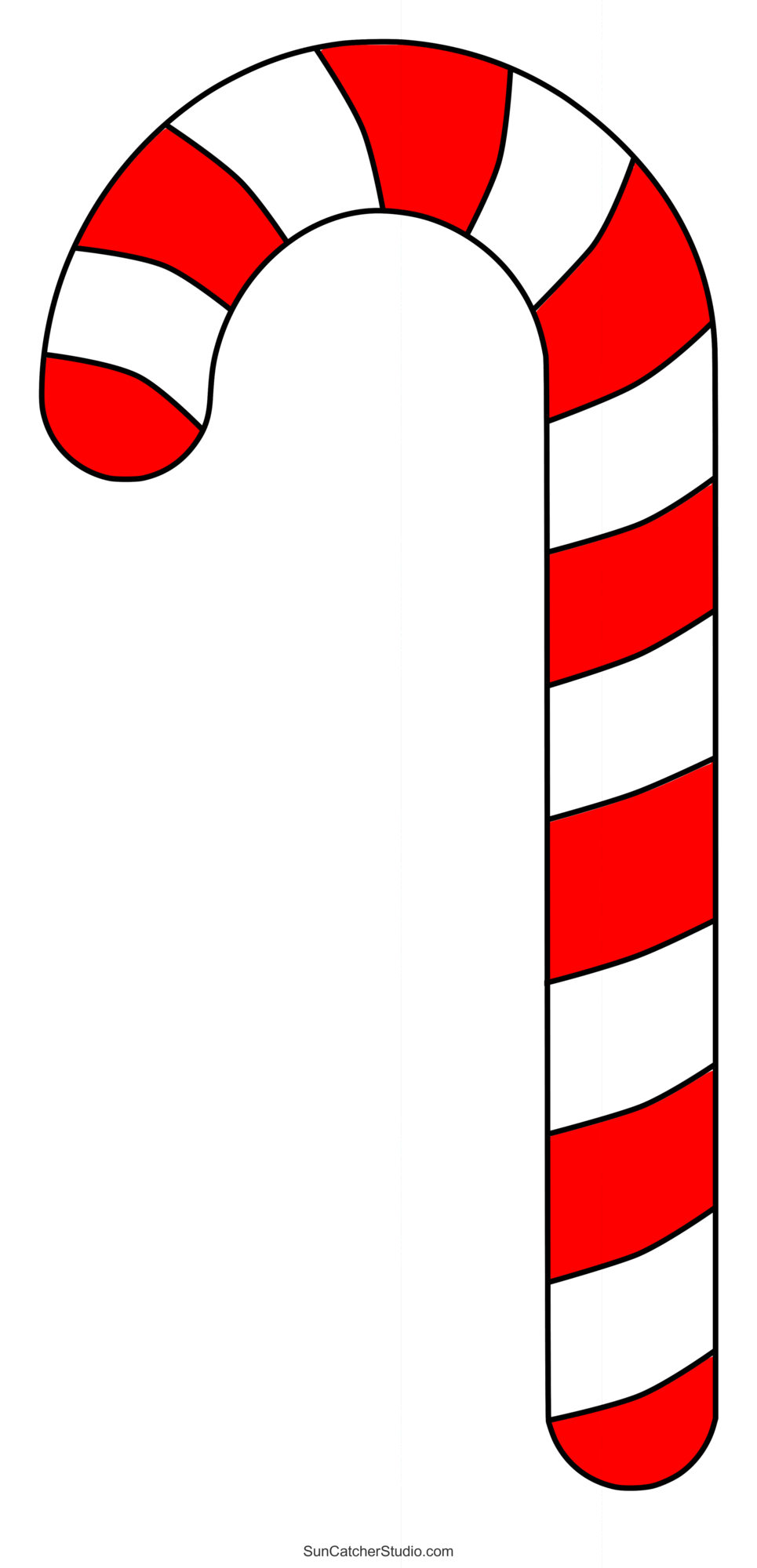 Candy Cane Templates (Free Printable Patterns & Stencils) – Free throughout Christmas Candy Decorations Printable