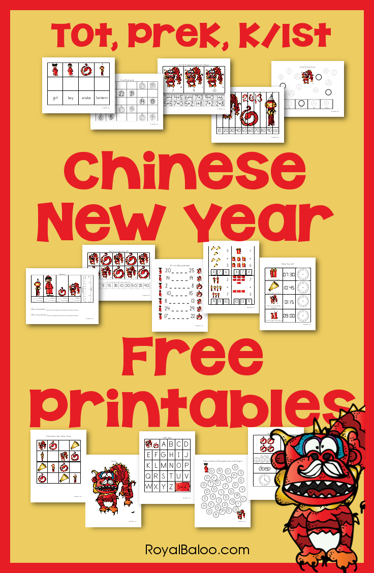 Celebrate With Style: Chinese New Year Free Printables → Royal Baloo inside Chinese New Year Activities Printable