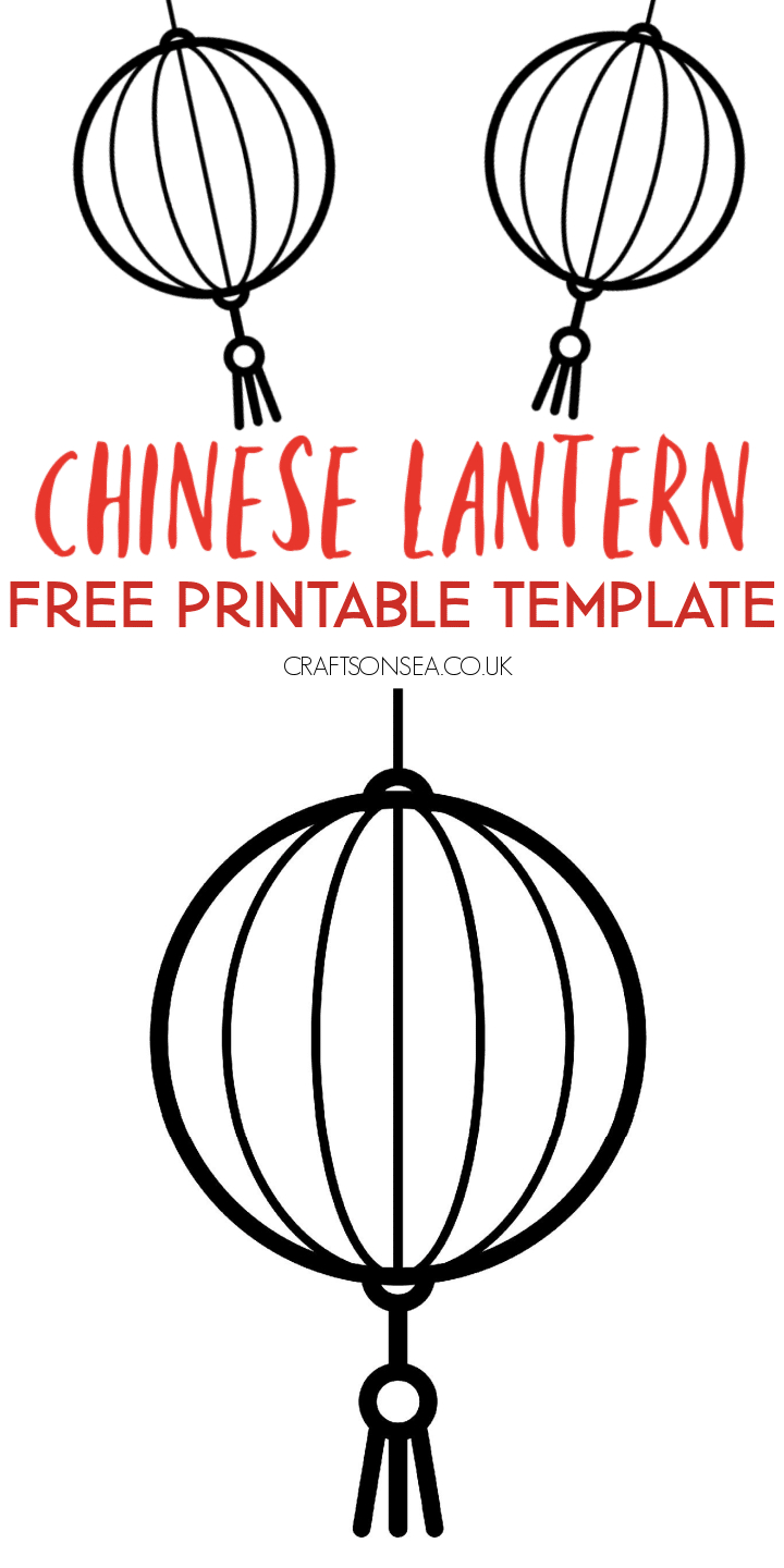 Chinese Lantern Template (Free Printable Pdf) - Crafts On Sea regarding Free Printable Chinese New Year Lantern Template