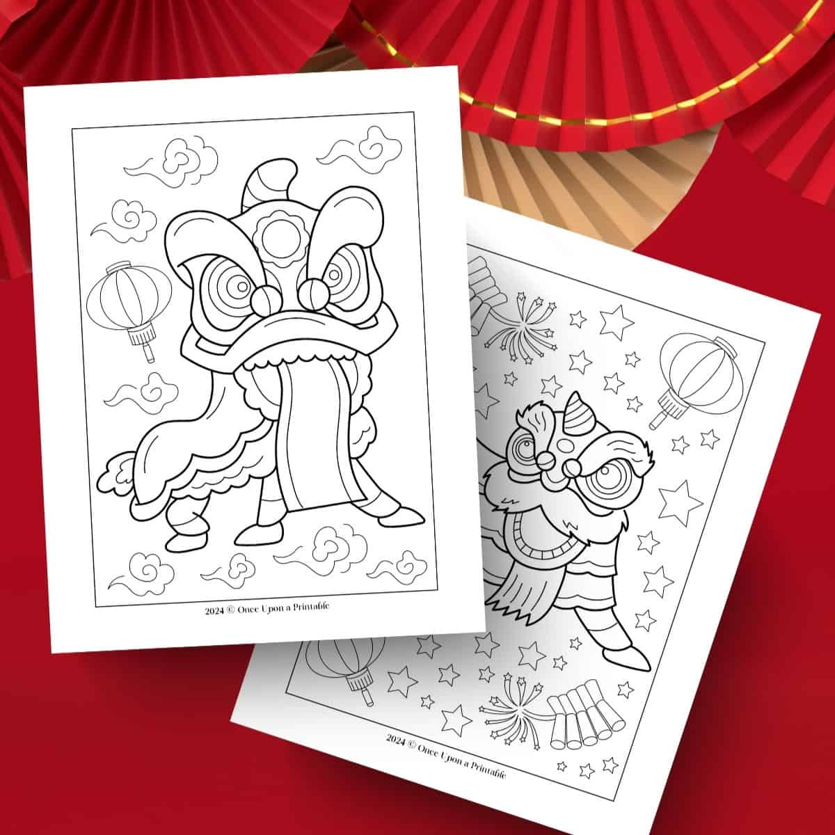 Chinese Lunar New Year Coloring Pages (Free Printables) - Once pertaining to Colouring Chinese New Year Printables