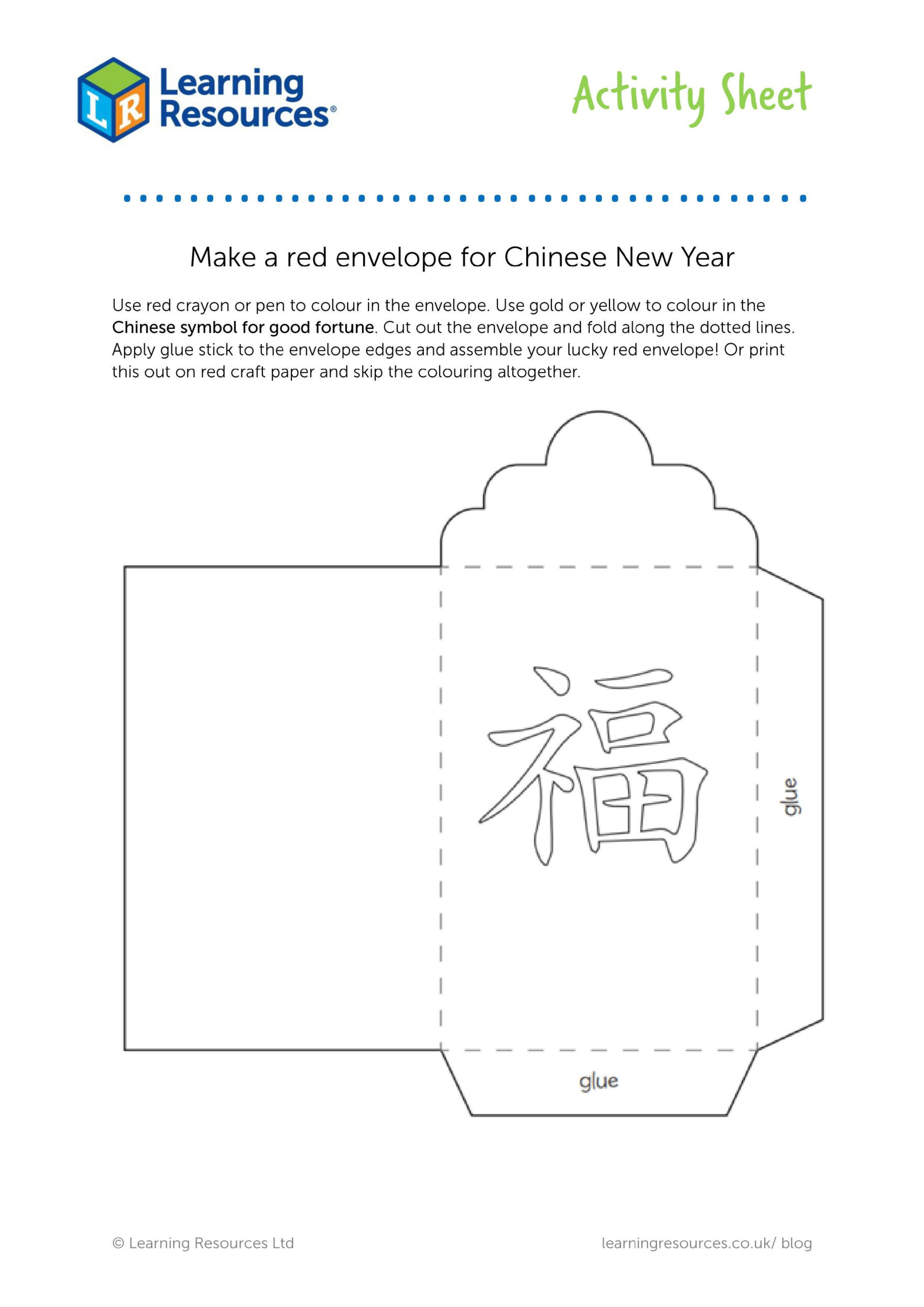 Chinese New Year Crafts For Kids | Learning Resources Uk pertaining to Red Envelope Chinese New Year Printable