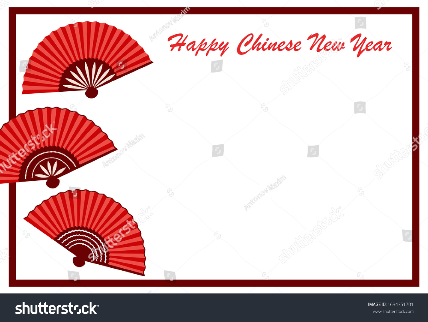 Chinese New Year Greeting Card Template Stock Vector (Royalty Free within Printable Chinese New Year Cards
