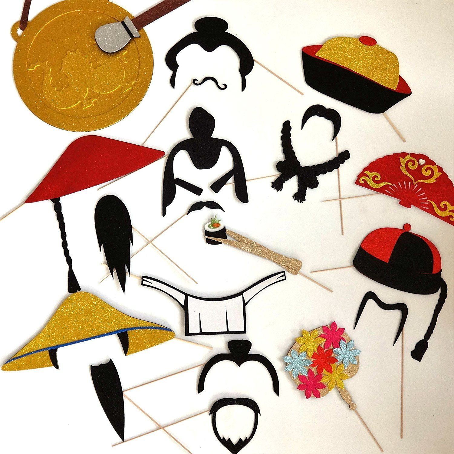 Chinese New Year Photo Booth Props: 30 Printable Designs (Digital with regard to Chinese New Year Photo Booth Props Printable Free