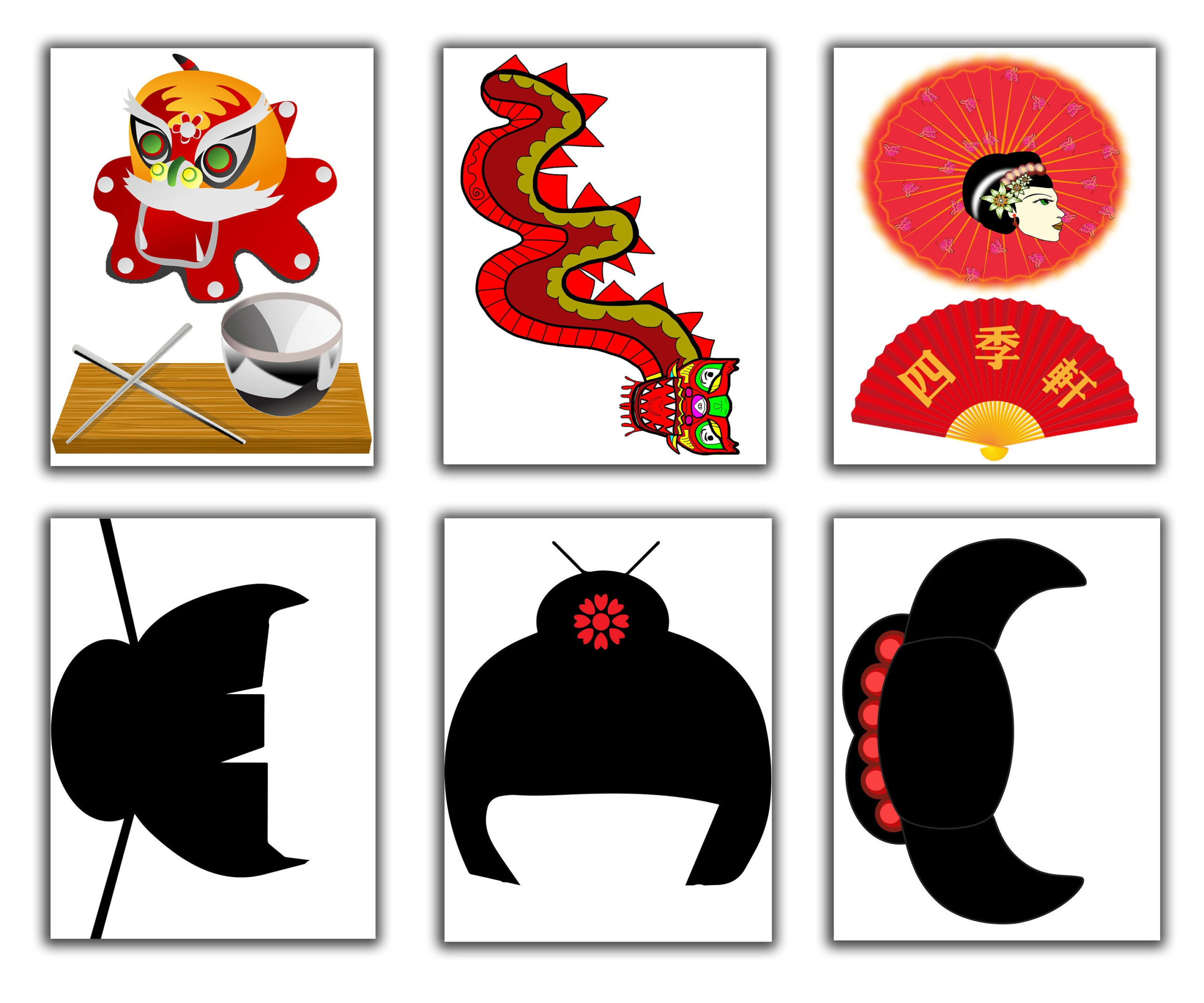 Chinese New Year Photo Booth Props: 30 Printable Designs (Digital within Chinese New Year Photo Booth Props Printable Free