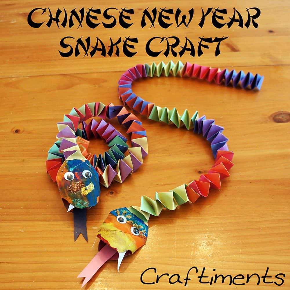 Chinese New Year Snake Craft with Chinese New Year Snake Craft Printable