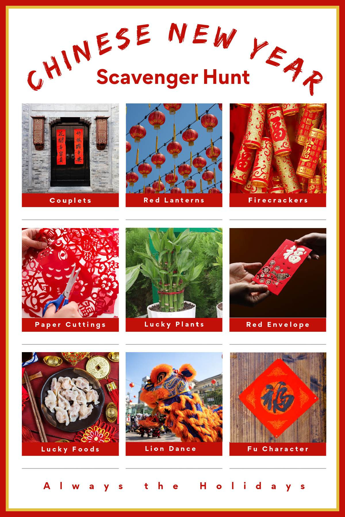 Chinese New Year Symbols - Learn Their Meanings And Importance within Chinese New Year Good Luck Symbols Printable