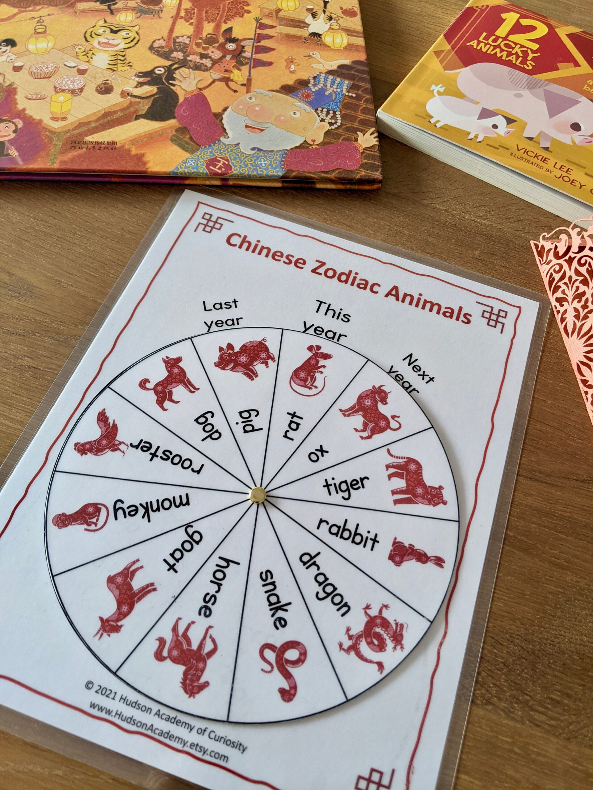 Chinese Zodiac Animals Wheel: Lunar New Year Busy Binder (Digital with regard to Chinese New Year Zodiac Wheel Printable