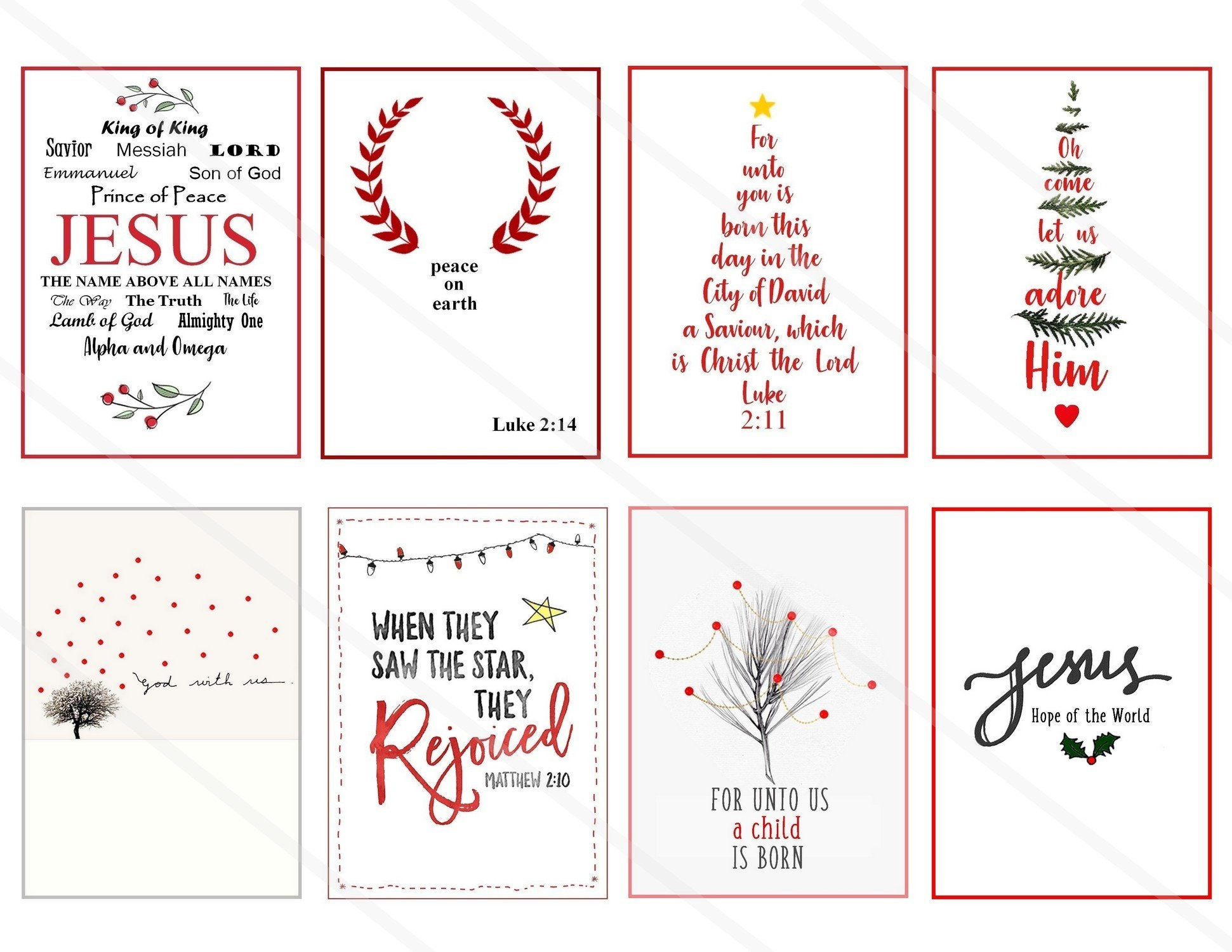 Chistmas Bible Verses Stickers Printable Download Scripture Art pertaining to Printable Christmas Bible Verses
