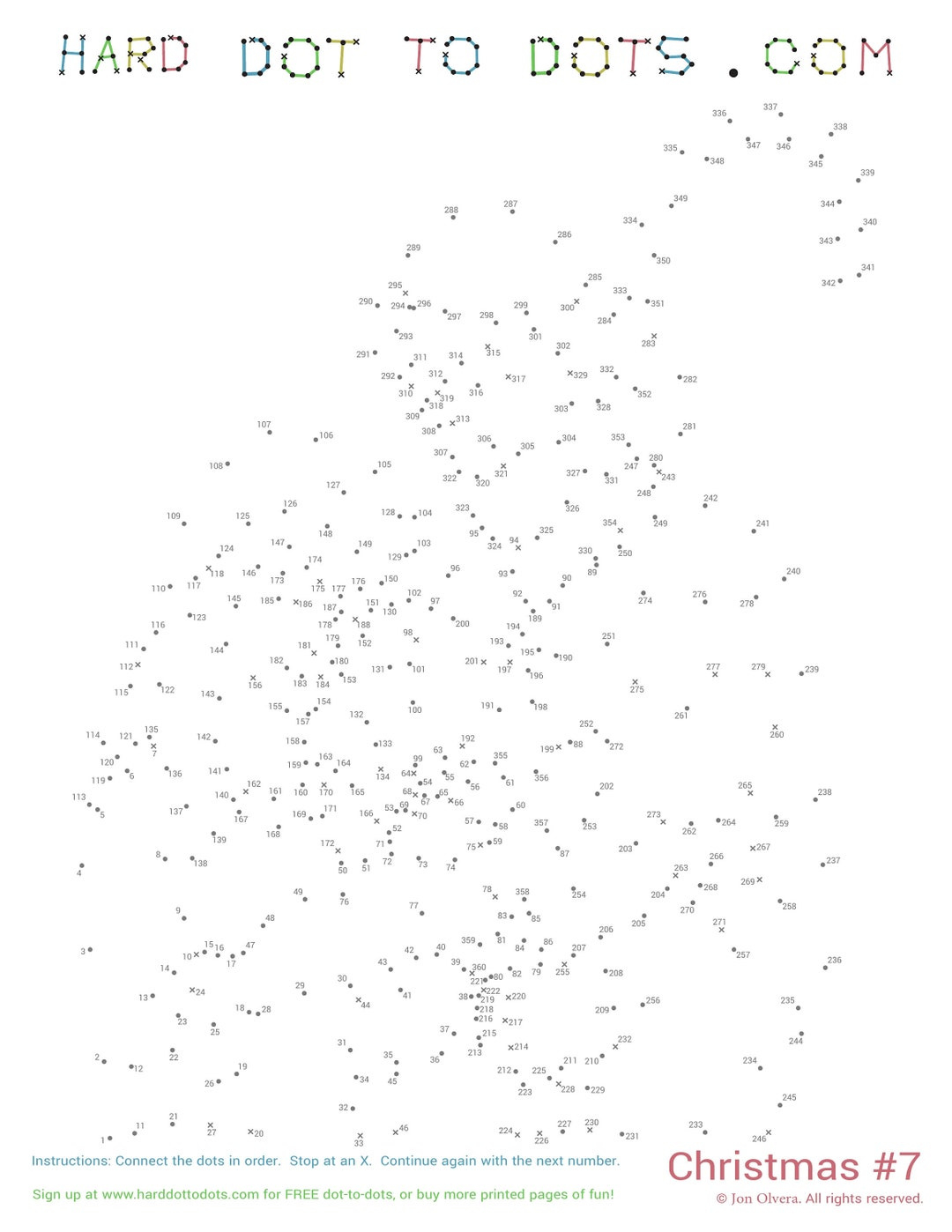 Christmas 10 Pack Digital Dot To Dots - Etsy inside Christmas Dot to Dot Printable Hard