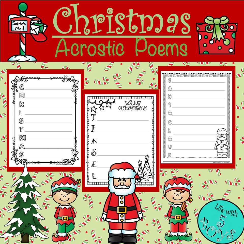 Christmas Acrostic Poems | Madeteachers inside Christmas Acrostic Poem Printable