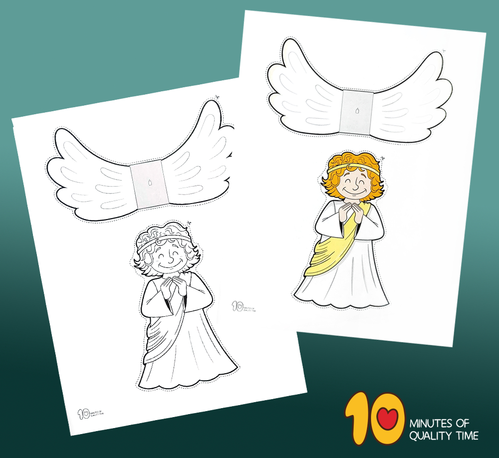 Christmas Angel Craft – 10 Minutes Of Quality Time within Christmas Angel Craft Printable