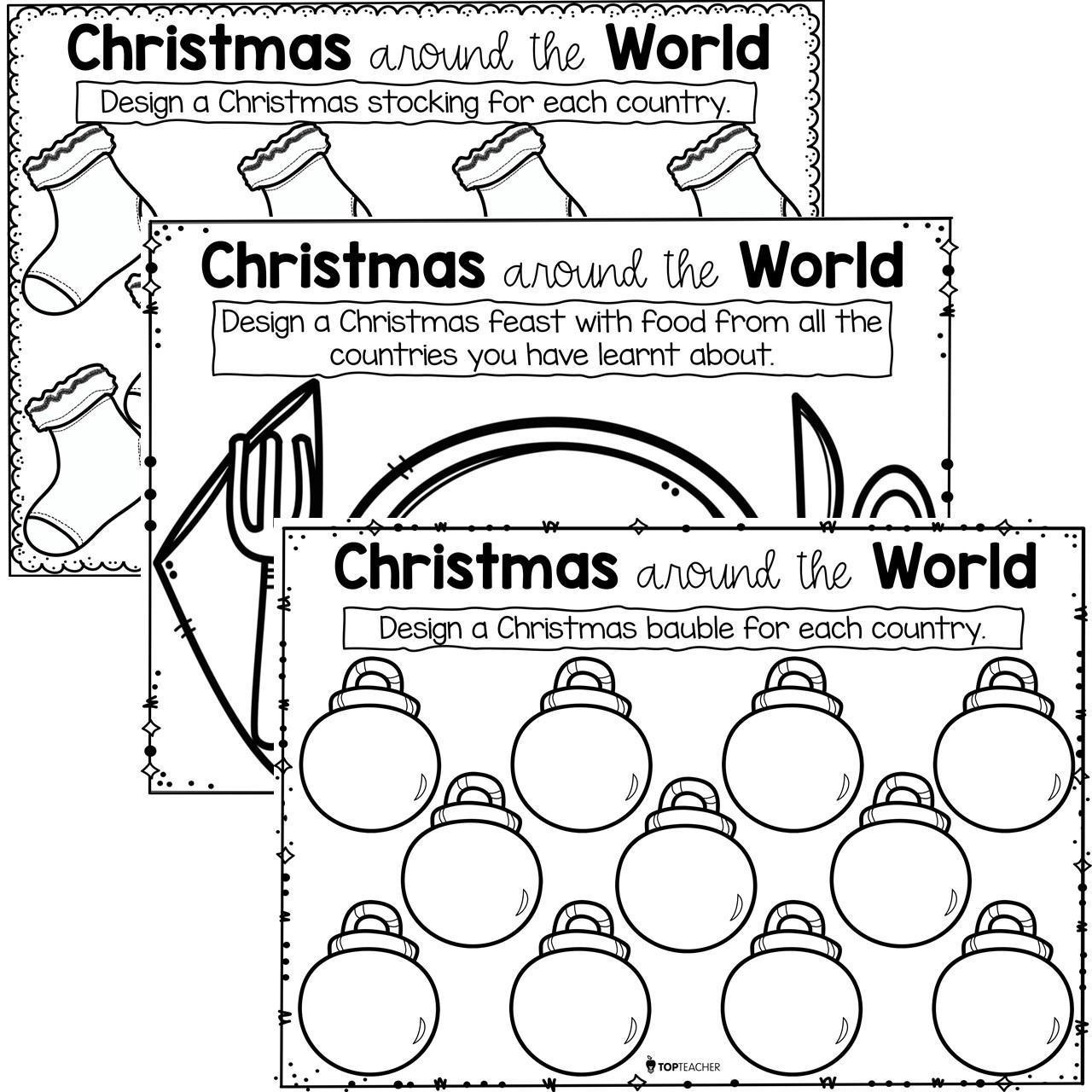 Christmas Around The World Activities - Top Teacher with Christmas Geography Worksheets