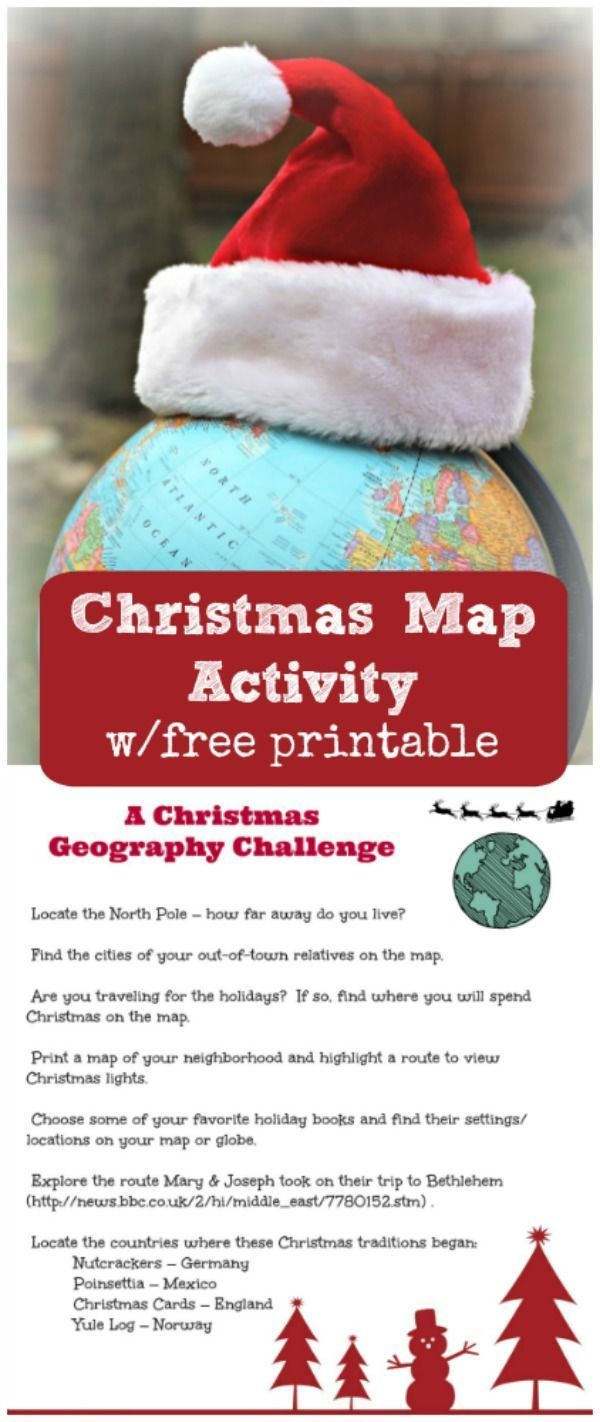 Christmas Around The World | Free Printable Map Activity with regard to Christmas Map Skills Worksheets