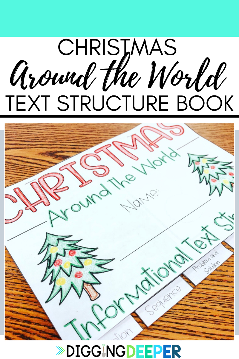 Christmas Around The World: Informational Text Structure Book - with Christmas Around The World Printable Book