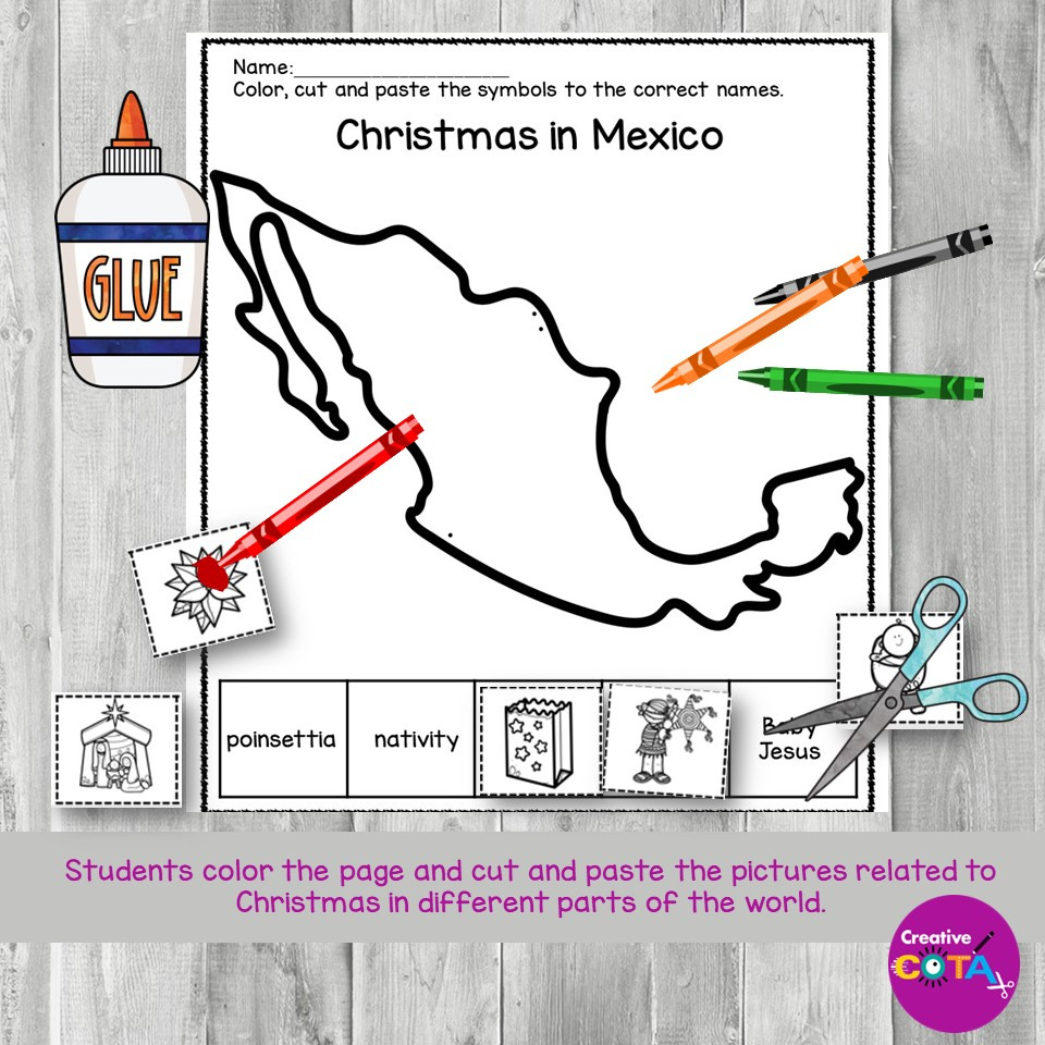 Christmas Around The World No Prep Activities - Worksheets Library pertaining to Christmas in Mexico Free Printable