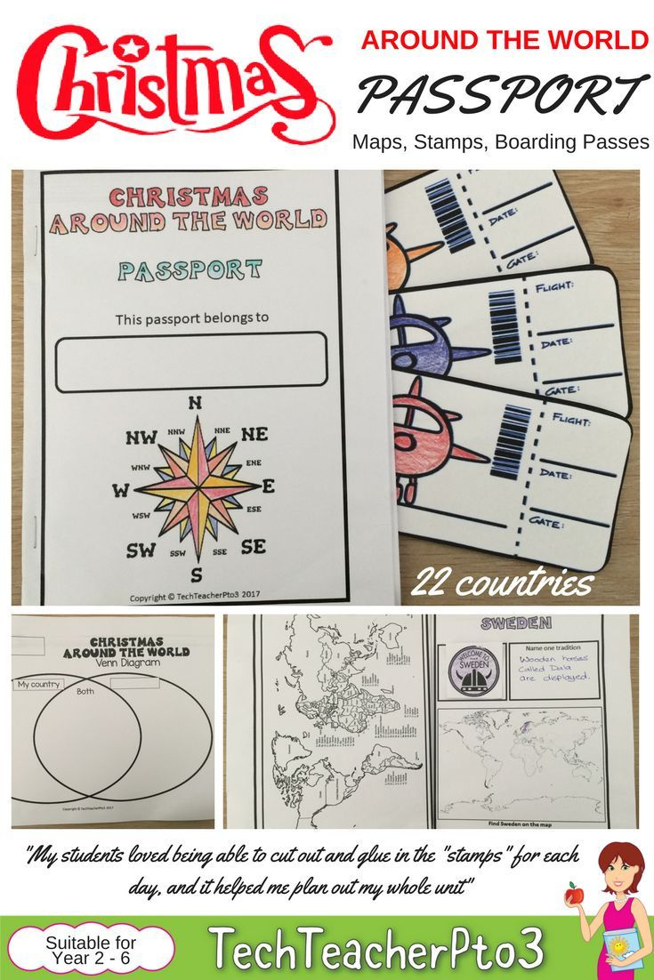 Christmas Around The World Passport I Holidays Around The World with regard to Christmas Around the World Passport Template Free